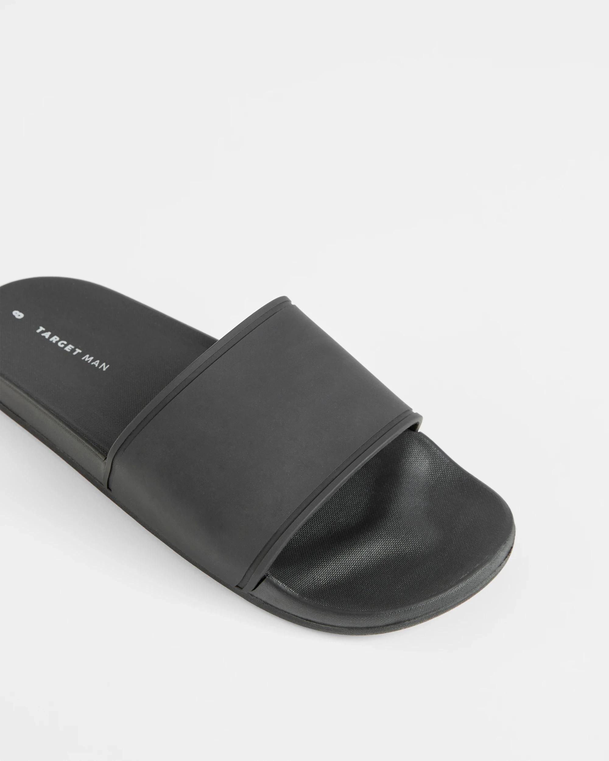 2 Target Mens Rubber Slide BLACK, 2 of 3