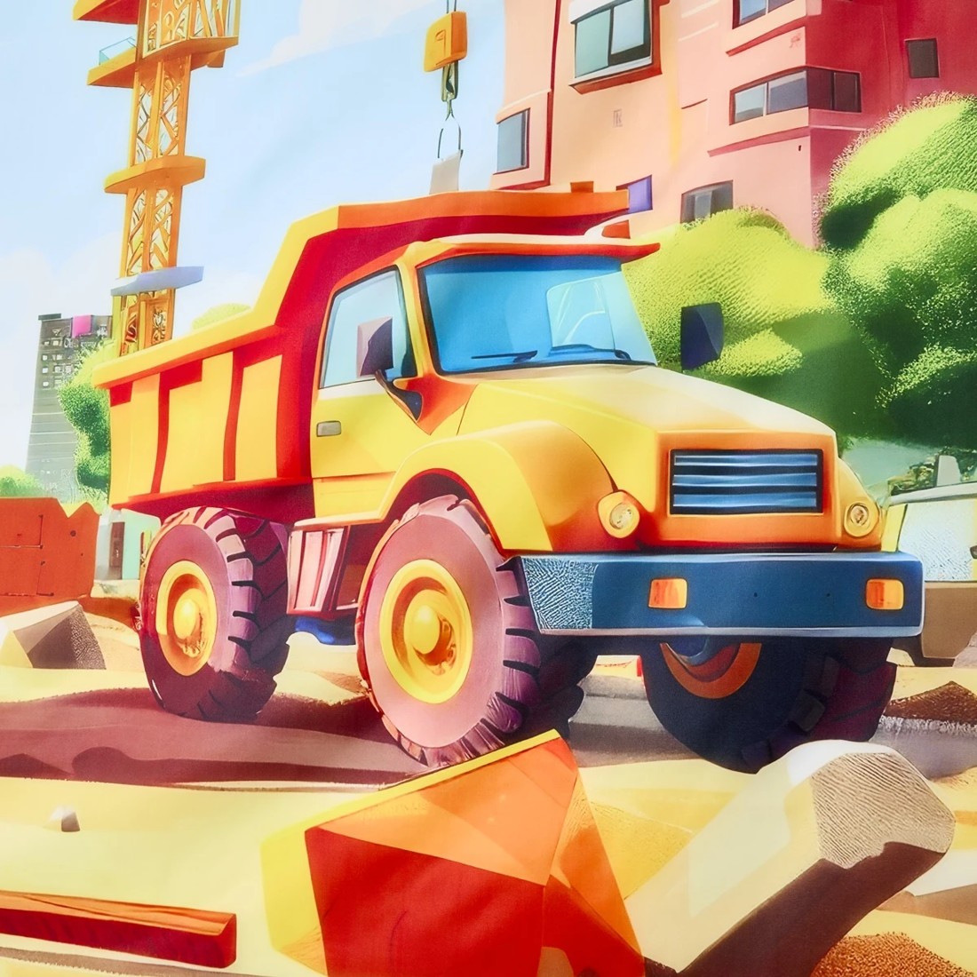 4 Construction Printed Backdrop, 4 of 7