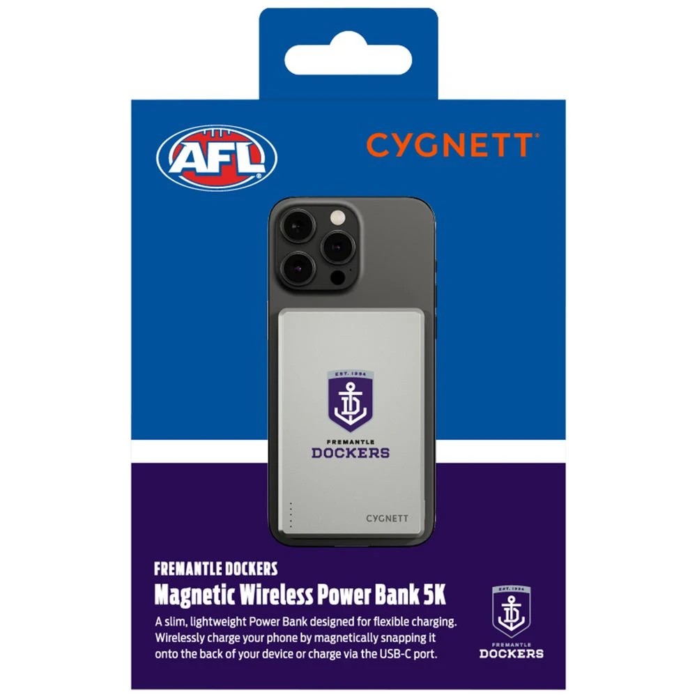6 Cygnett 5000mAh Magslim Powerbank Fremantle Dockers, 6 of 6