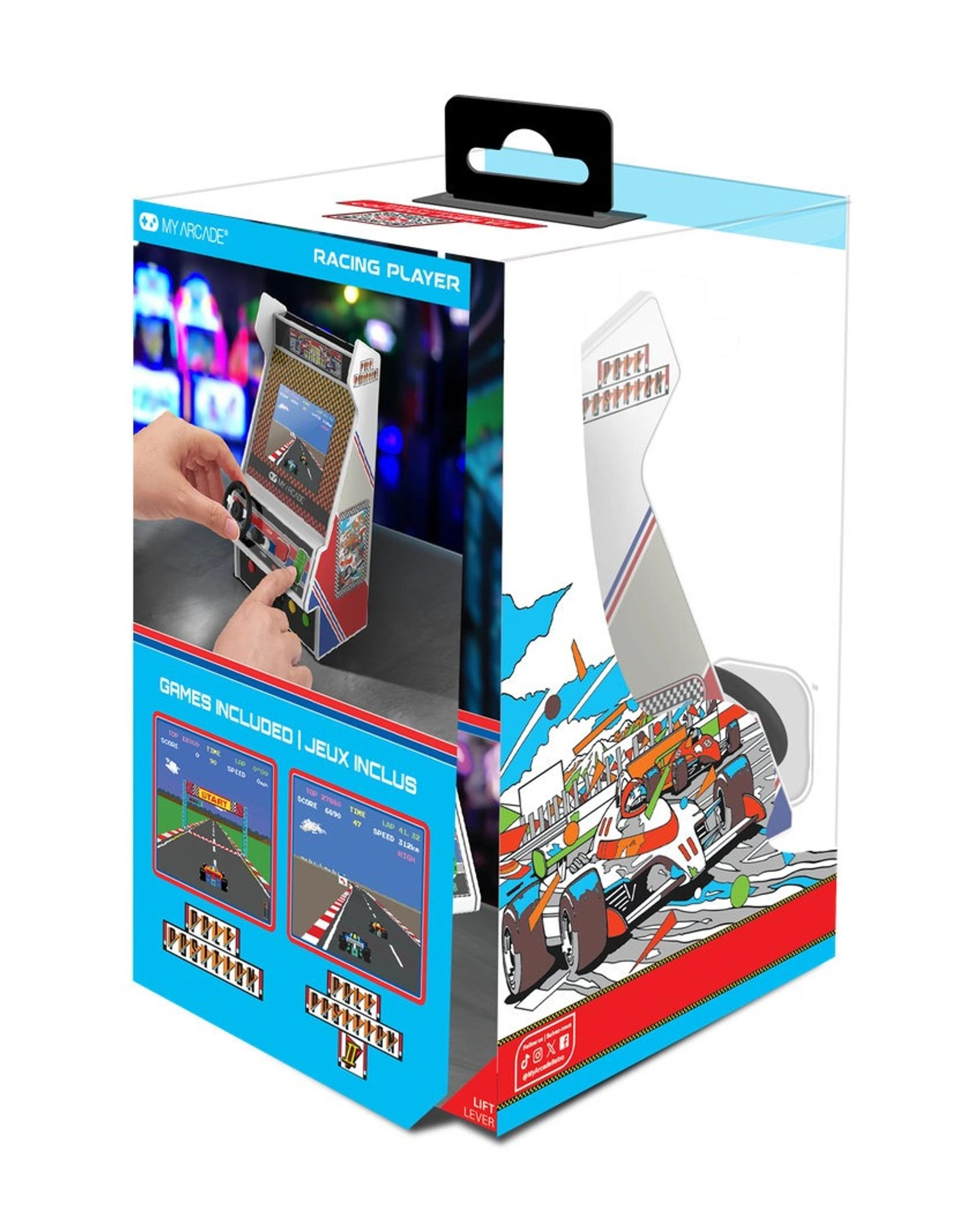 4 MyArcade Racing Player Pole Position Portable Retro Arcade Cabinet, 4 of 4
