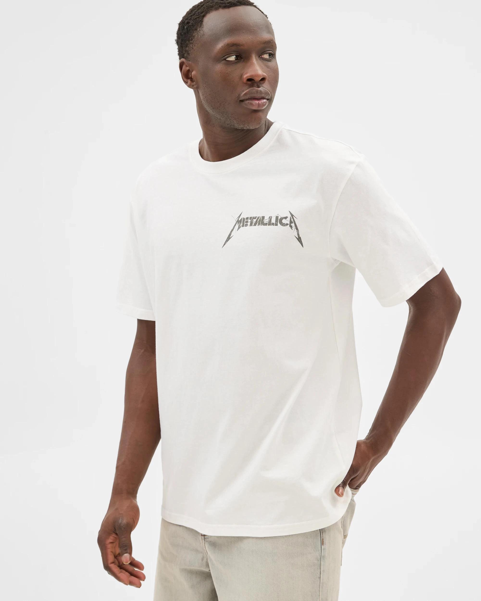 4 Licensed Metallica T-Shirt WHITE, 4 of 5