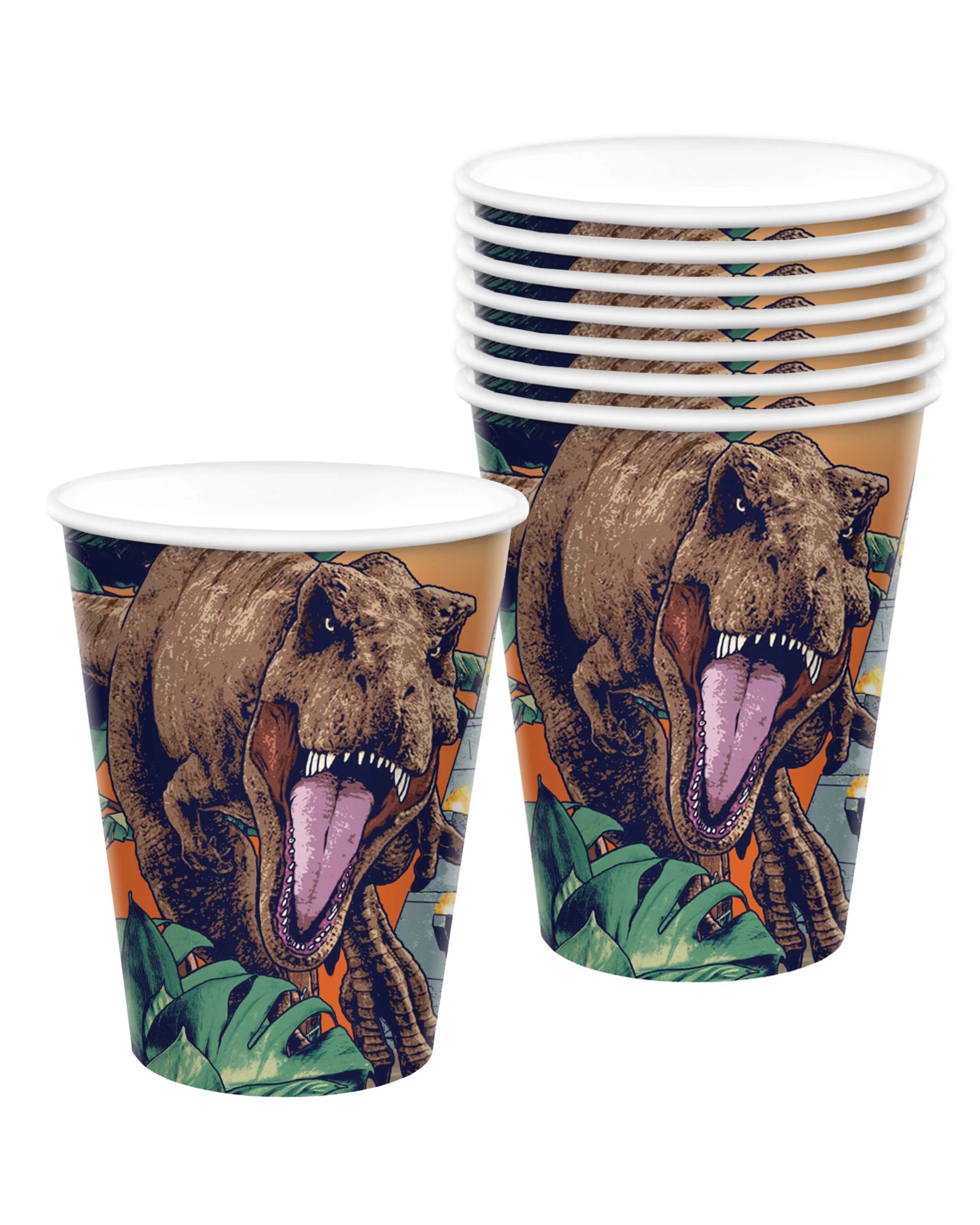 1 Jurassic World Jurassic Into the Wild Paper Cups Pack of 8, 1 of 3