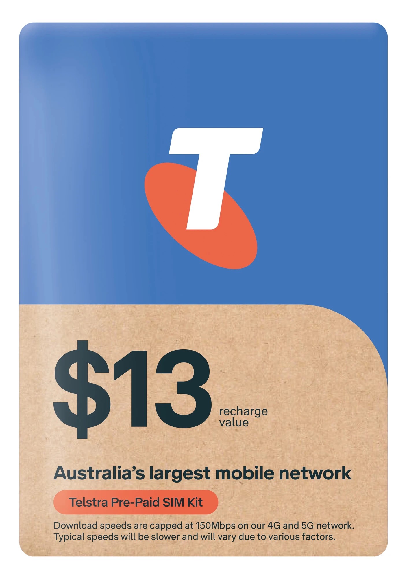 1 Telstra $13 Pre-Paid SIM Kit