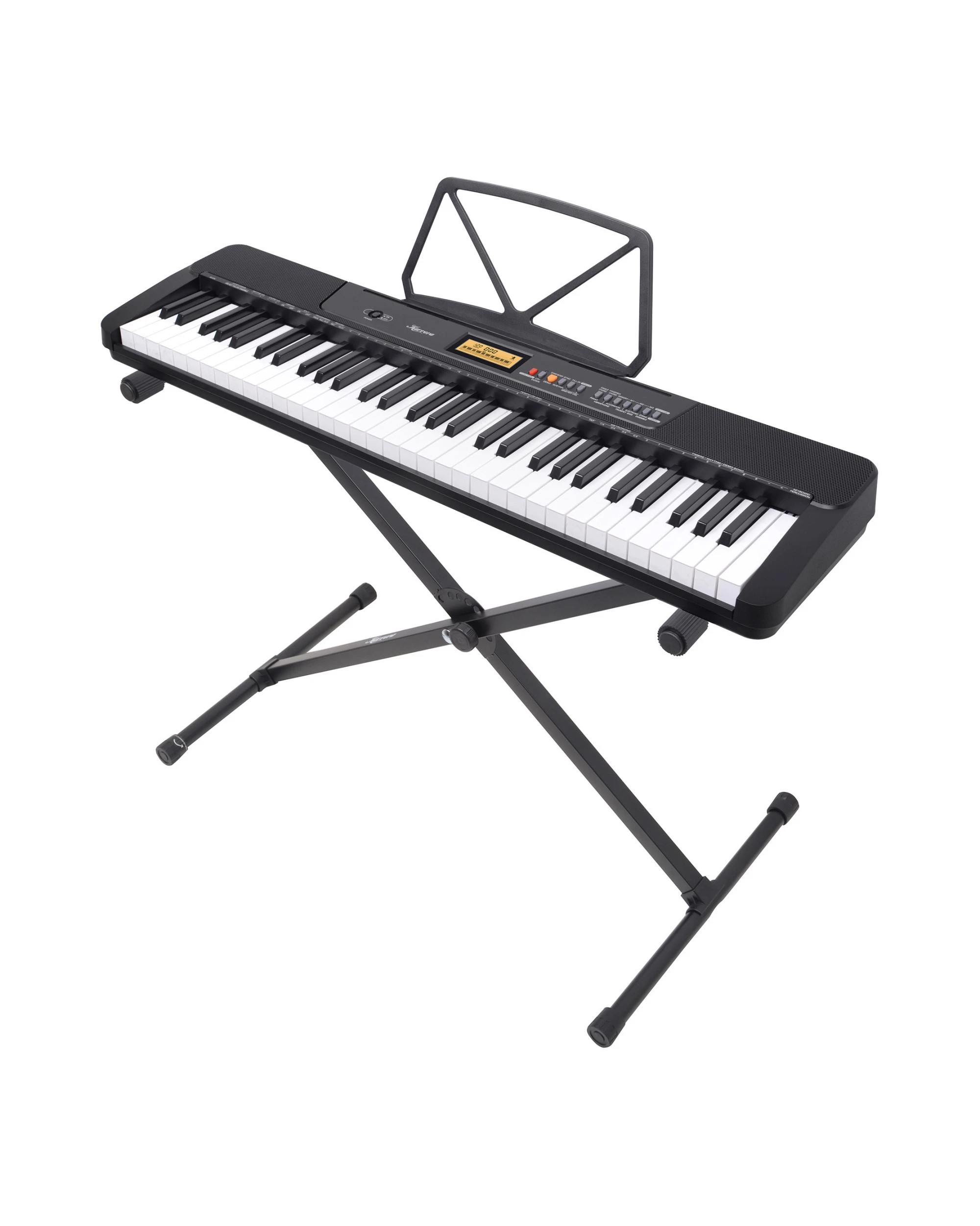 3 Karrera 61-Key Electronic Piano Keyboard with LCD and Touch Response in Black CHJ-291 - Black, 3 of 7