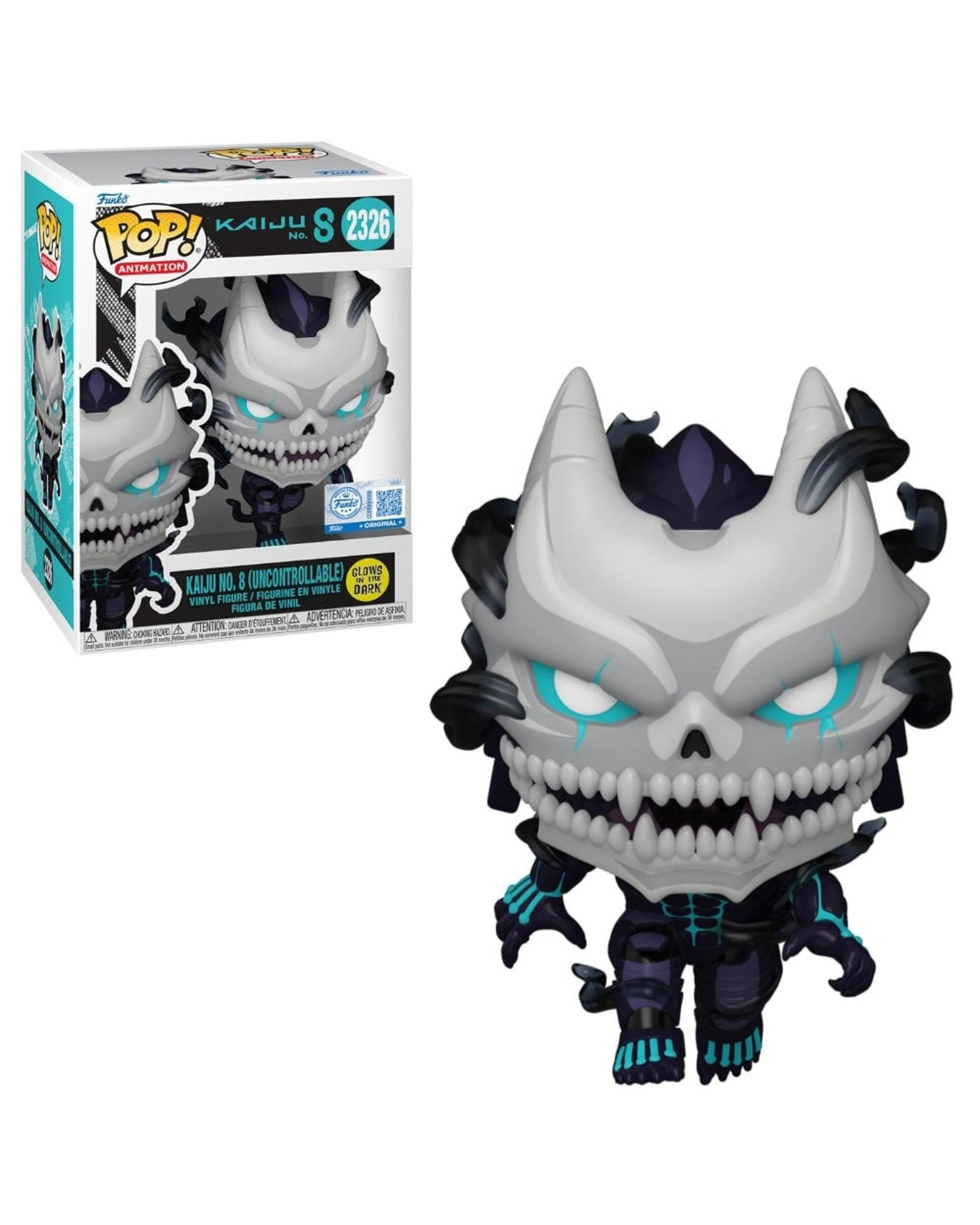 1 Kaiju No.8 Kaiju No.8 - Uncontrolled -  Glow Funko POP! Vinyl, 1 of 4