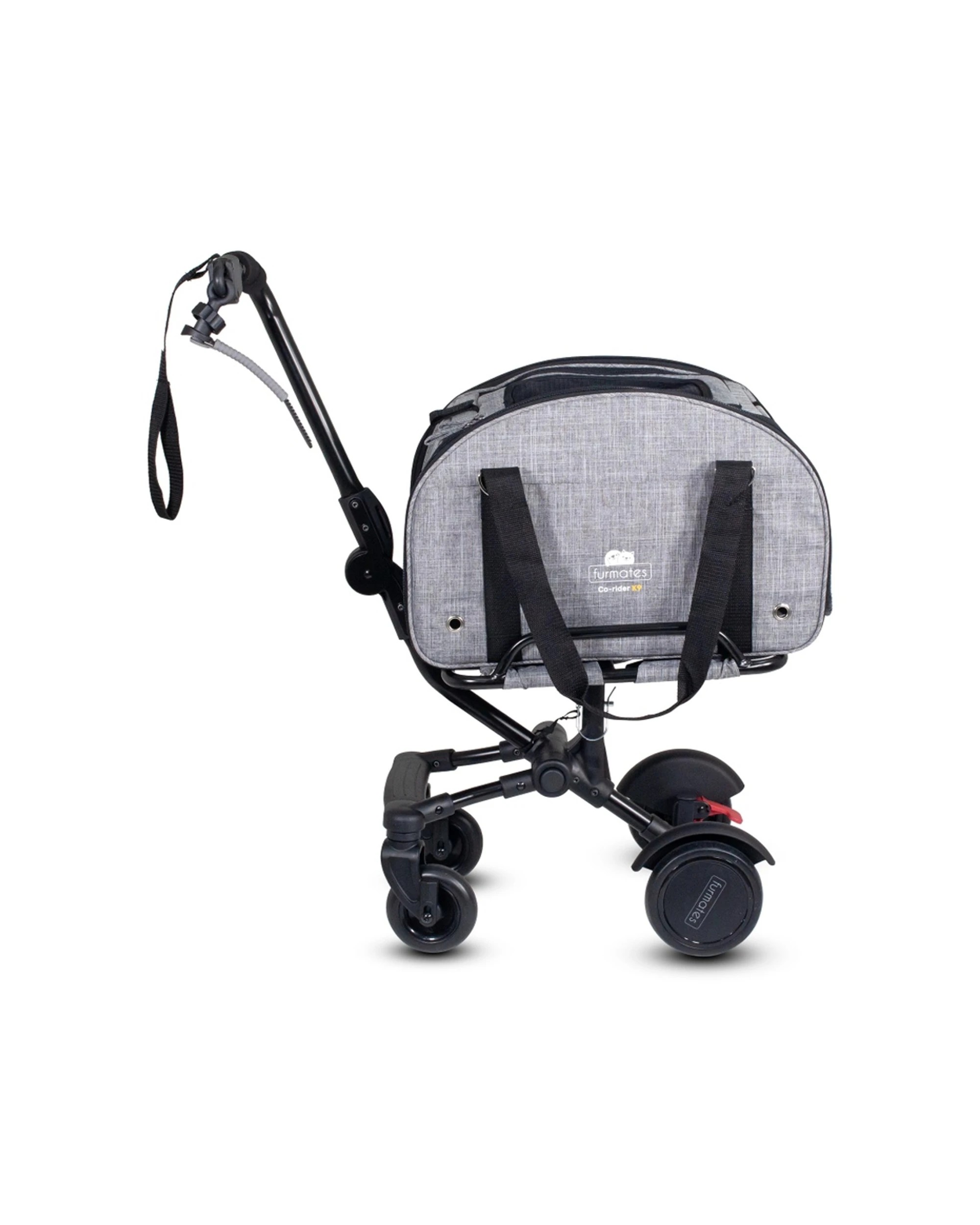 1 Furmates Co-Rider K9 4 Wheel Pet Trailer Pram Stroller With Detachable Carrier - Grey, 1 of 5