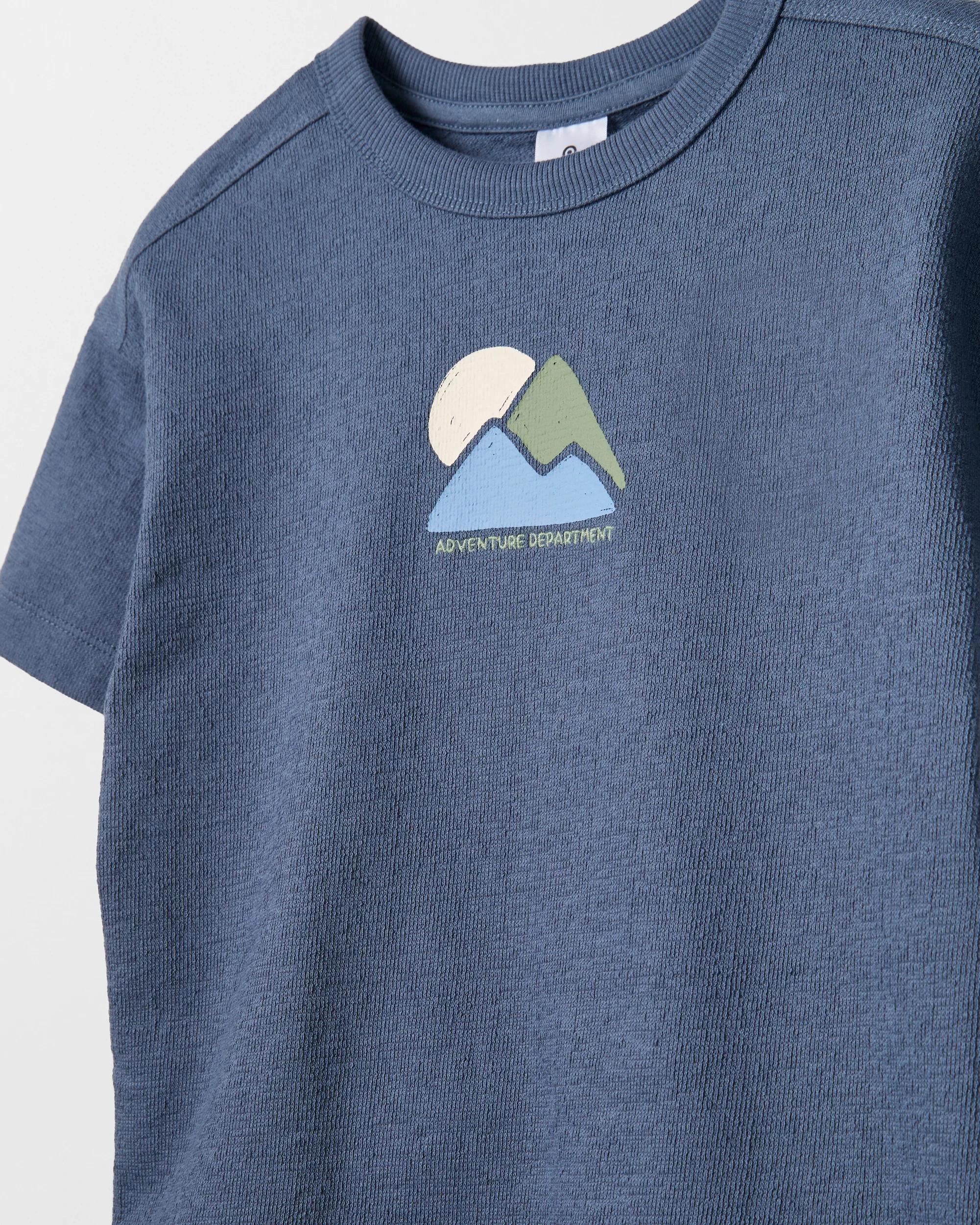 2 Target Australian Cotton T-Shirt and Short 2 Piece Set NAVY, 2 of 2