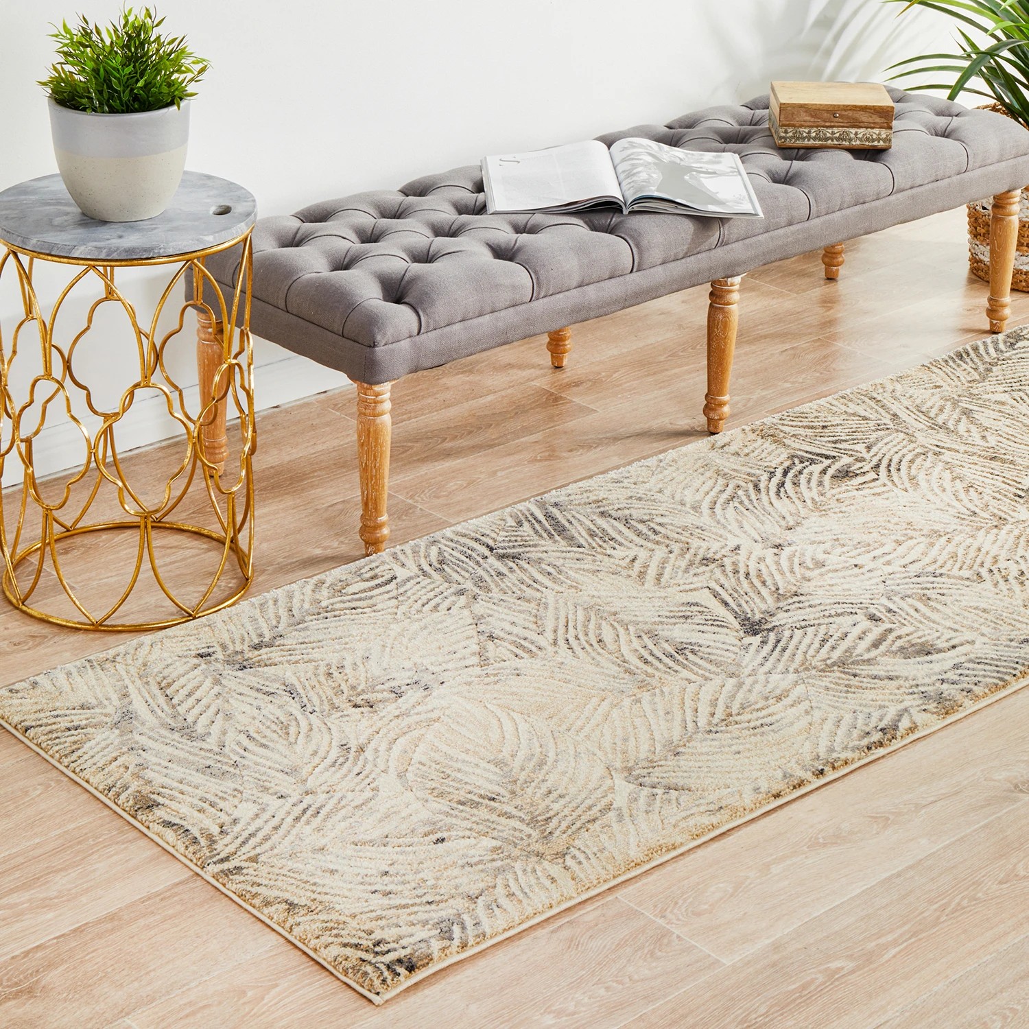 3 Common Ground Rugs Wonderland 300x80cm - Medium Runner Power Loomed Pet Friendly Rug - Charcoal, 3 of 7
