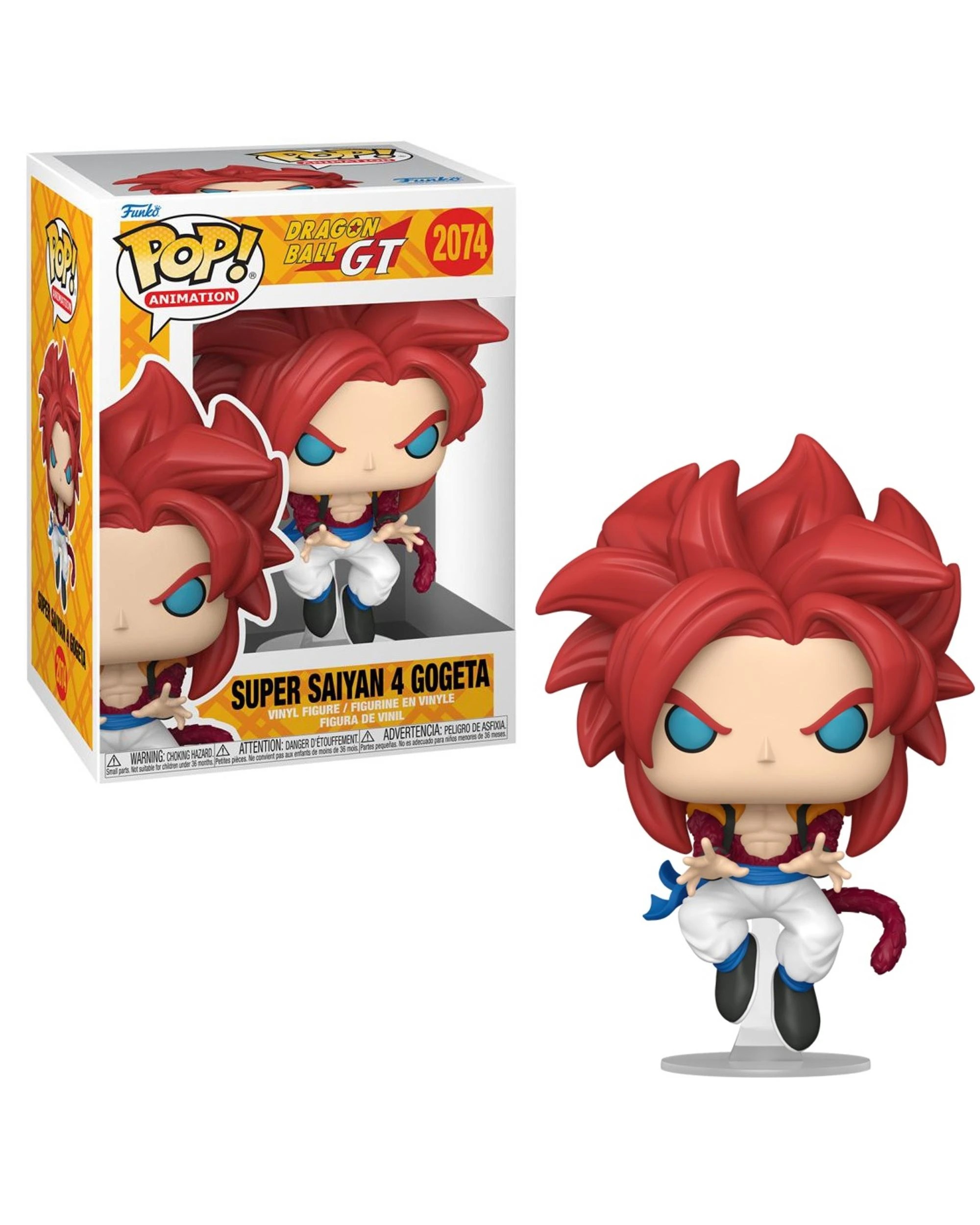 1 Dragon Ball GT Super Saiyan 4 Gogeta Funko POP! Vinyl, 1 of 6