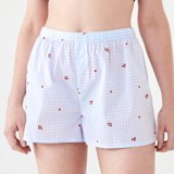 TOMATO CHECK HALOGEN BLUE