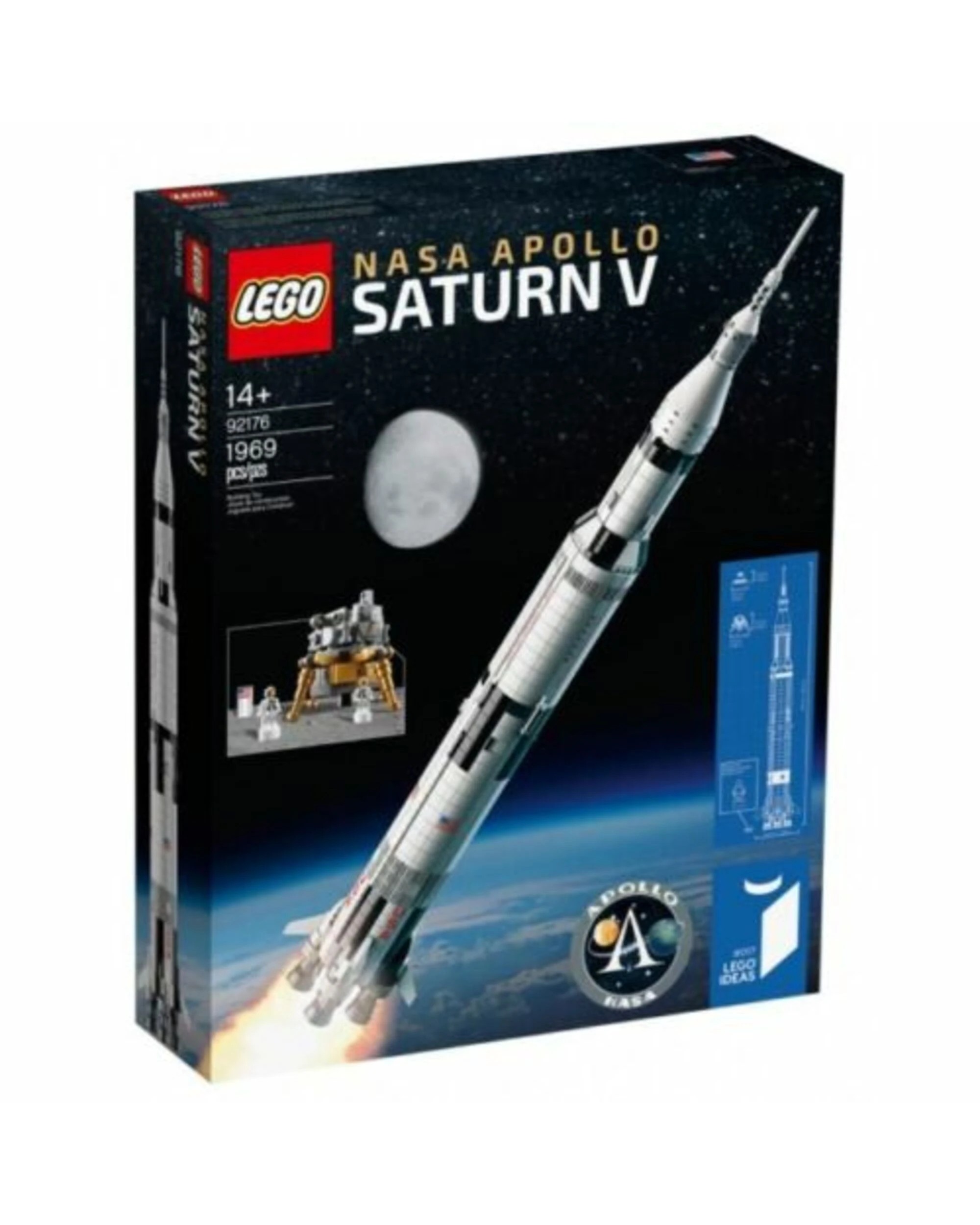 1 LEGO Ideas NASA Apollo Saturn V Set (92176), 1 of 1