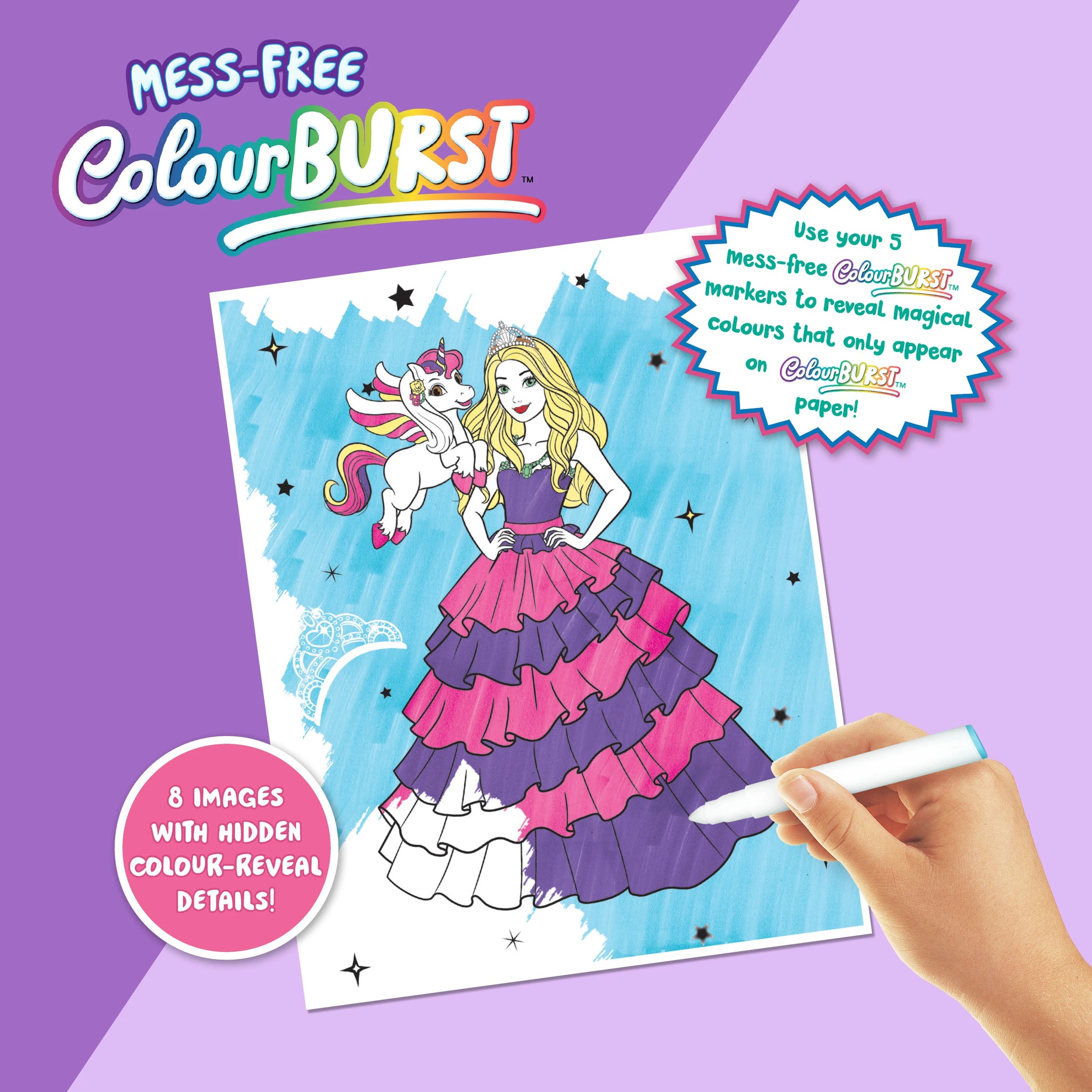 4 INKredibles Mess-Free ColourBurst Barbie Activity Kit - Book, 4 of 6