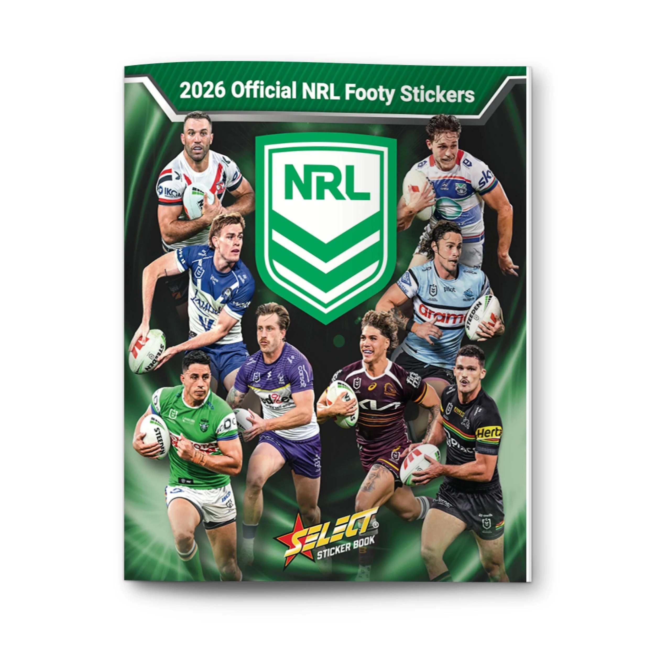 2 2026 Official NRL Footy Stickers Book Bundle - Green, 2 of 5