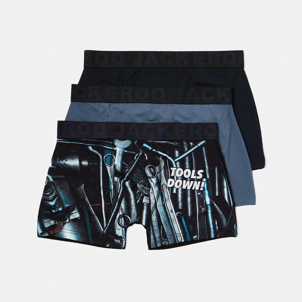 1 3 Pack Jackeroo Print Mesh Trunks TOOLS DOWN, 1 of 7