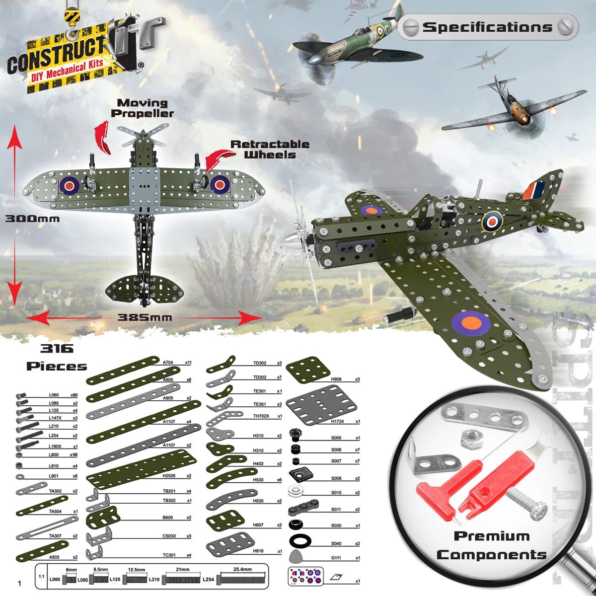 7 Constructit Spitfire, 7 of 9