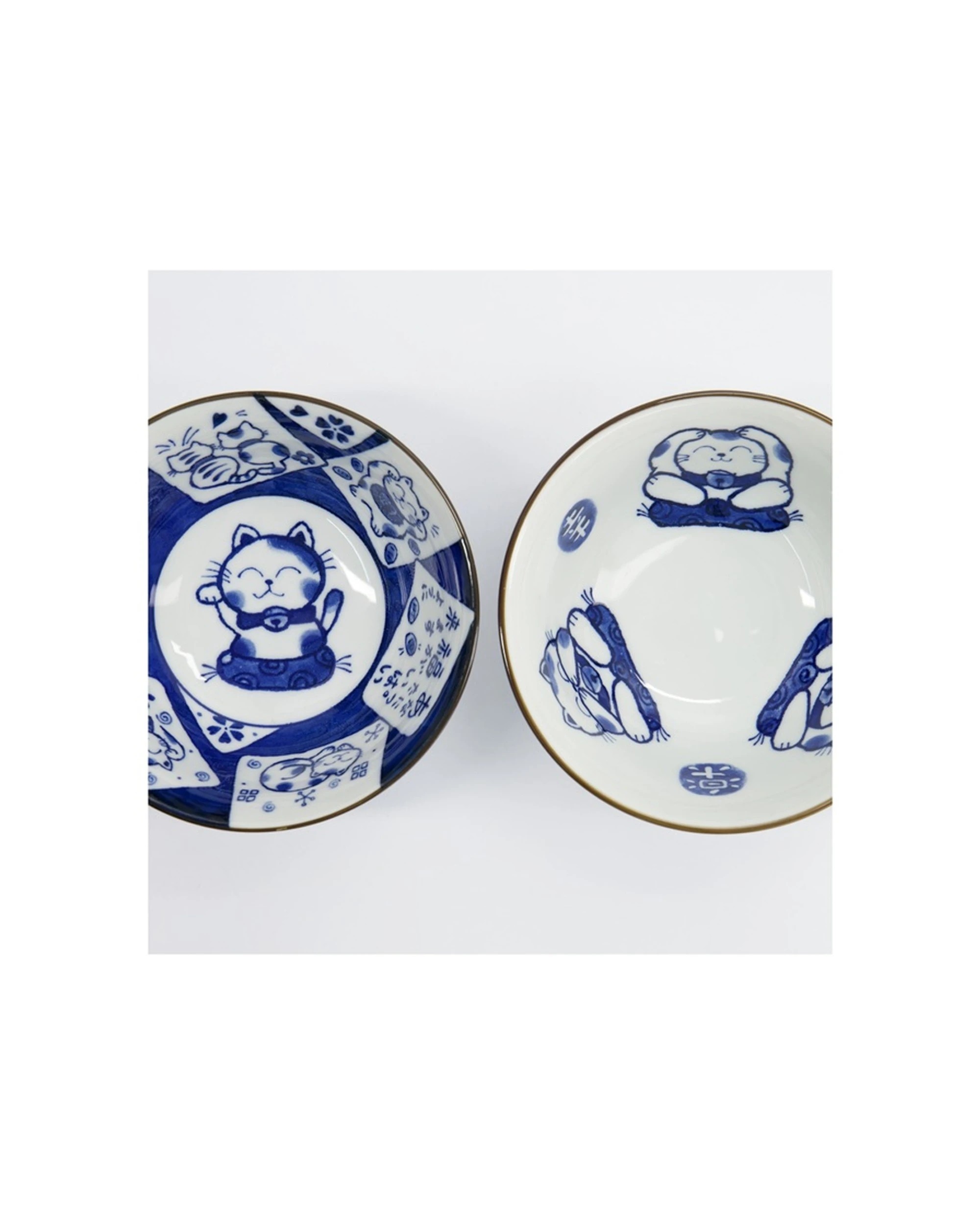 7 Tokyo Design 2pc Studio Kawaii Cat Neko Bowl Set With Chopsticks, 7 of 8