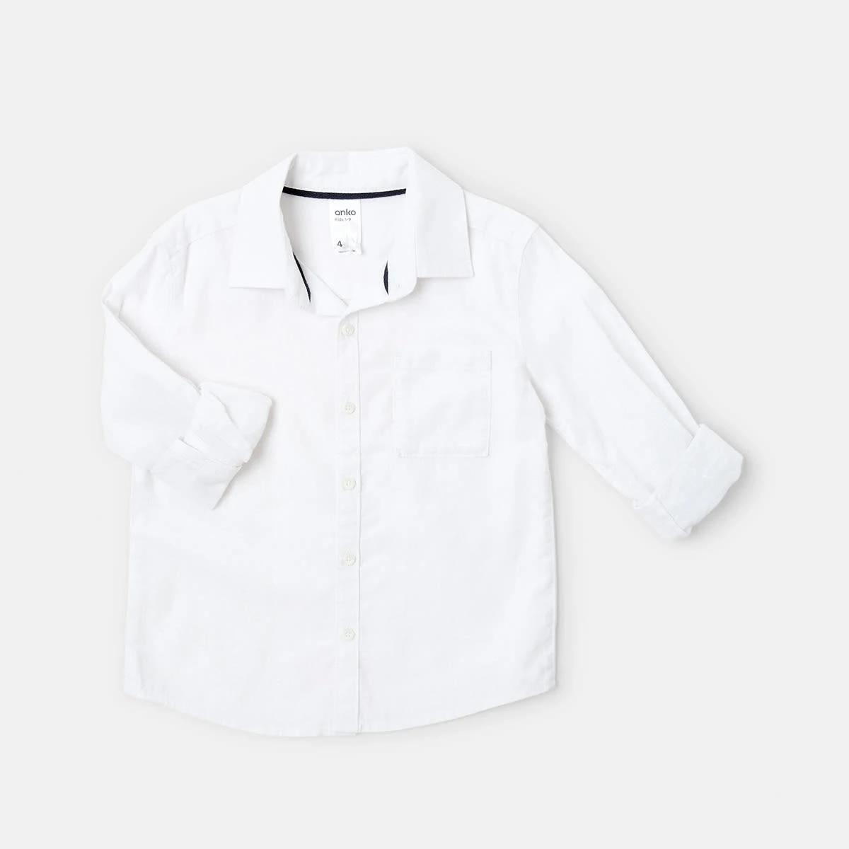 8 Long Sleeve Linen Shirt White, 8 of 9