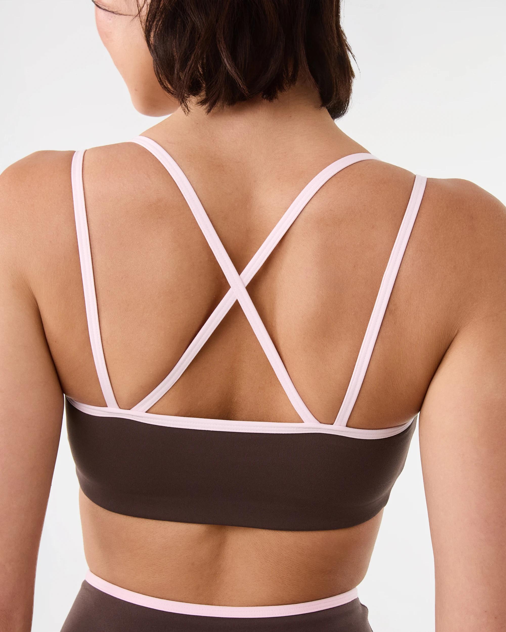 7 Everlast Womens Strappy Sports Bra Choc, 7 of 7