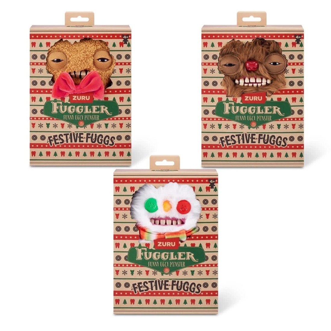 1 Zuru Fuggler Funny Ugly Monster: Festive Fugg Figure - Assorted, 1 of 5