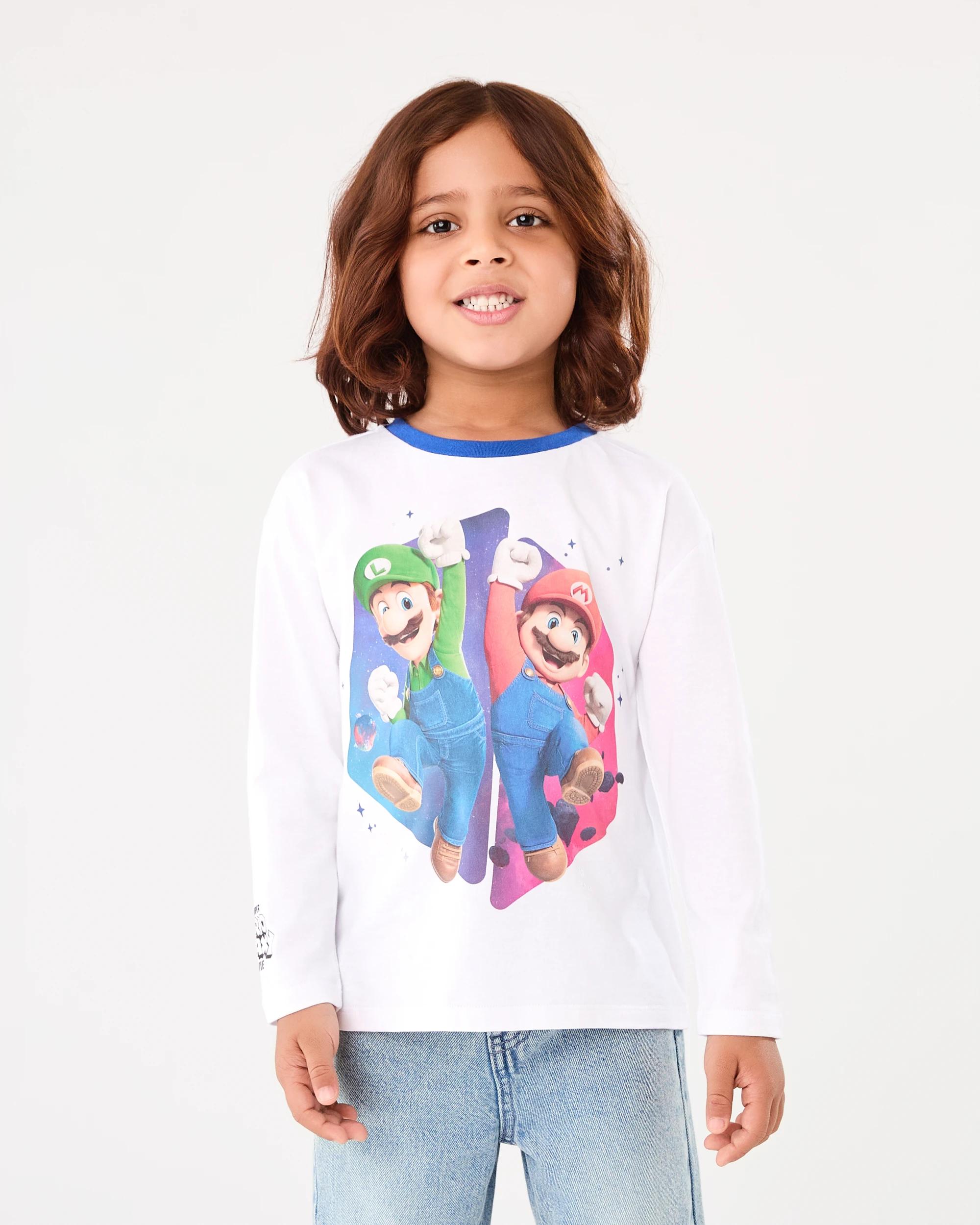1 Super Mario License Long Sleeve T-shirt Mario, 1 of 8