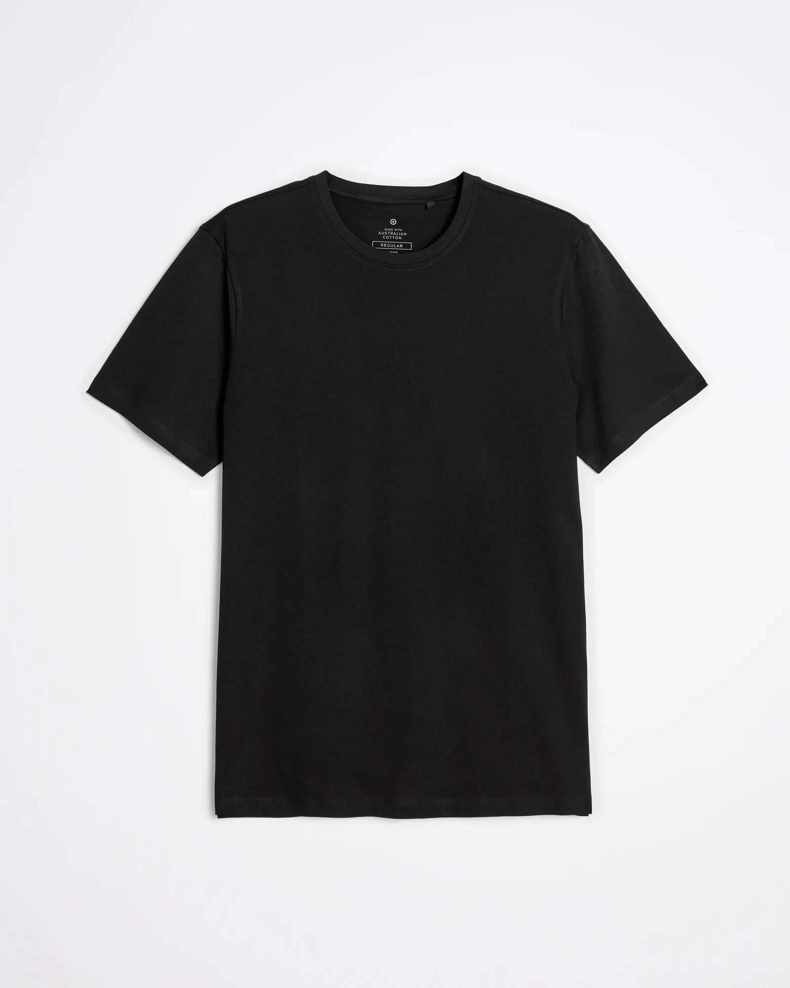 5 Target Australian Cotton T-Shirt BLACK, 5 of 7
