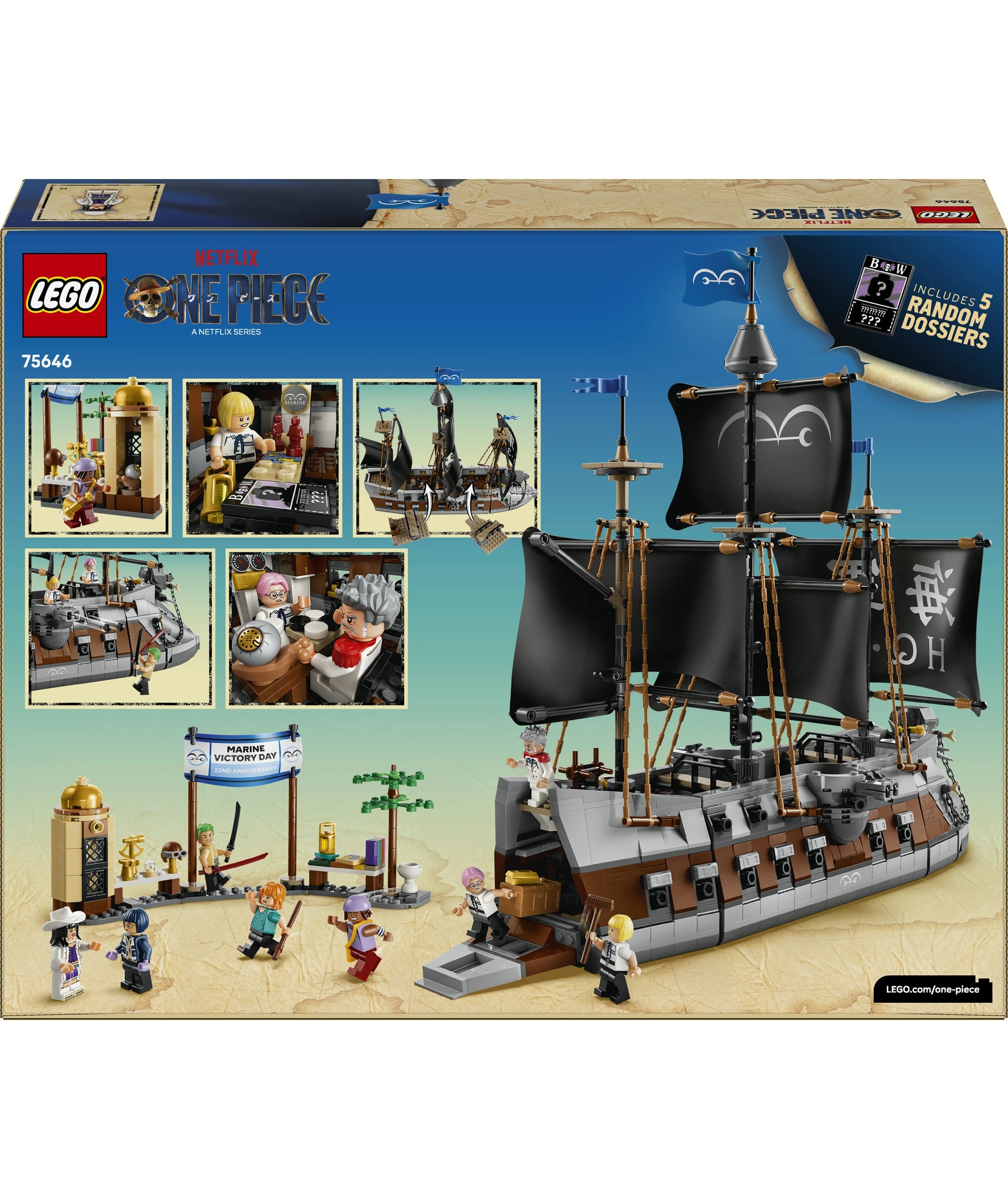 10 LEGO ONE PIECE Garp's Marine Battleship 75646, 10 of 10