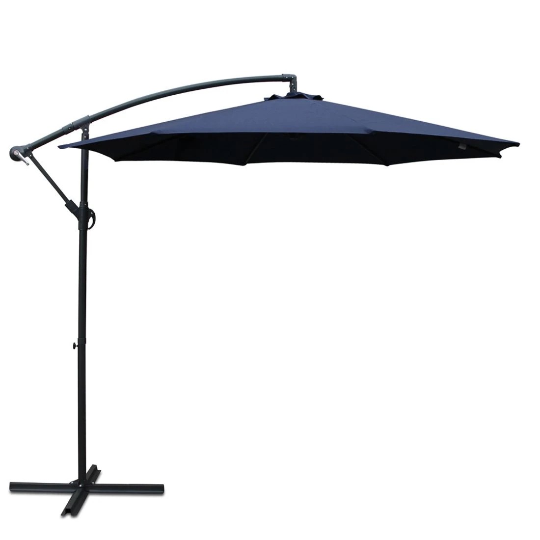 2 Instahut 3m Outdoor Umbrella Cantilever Beach Garden Patio - Blue, 2 of 8