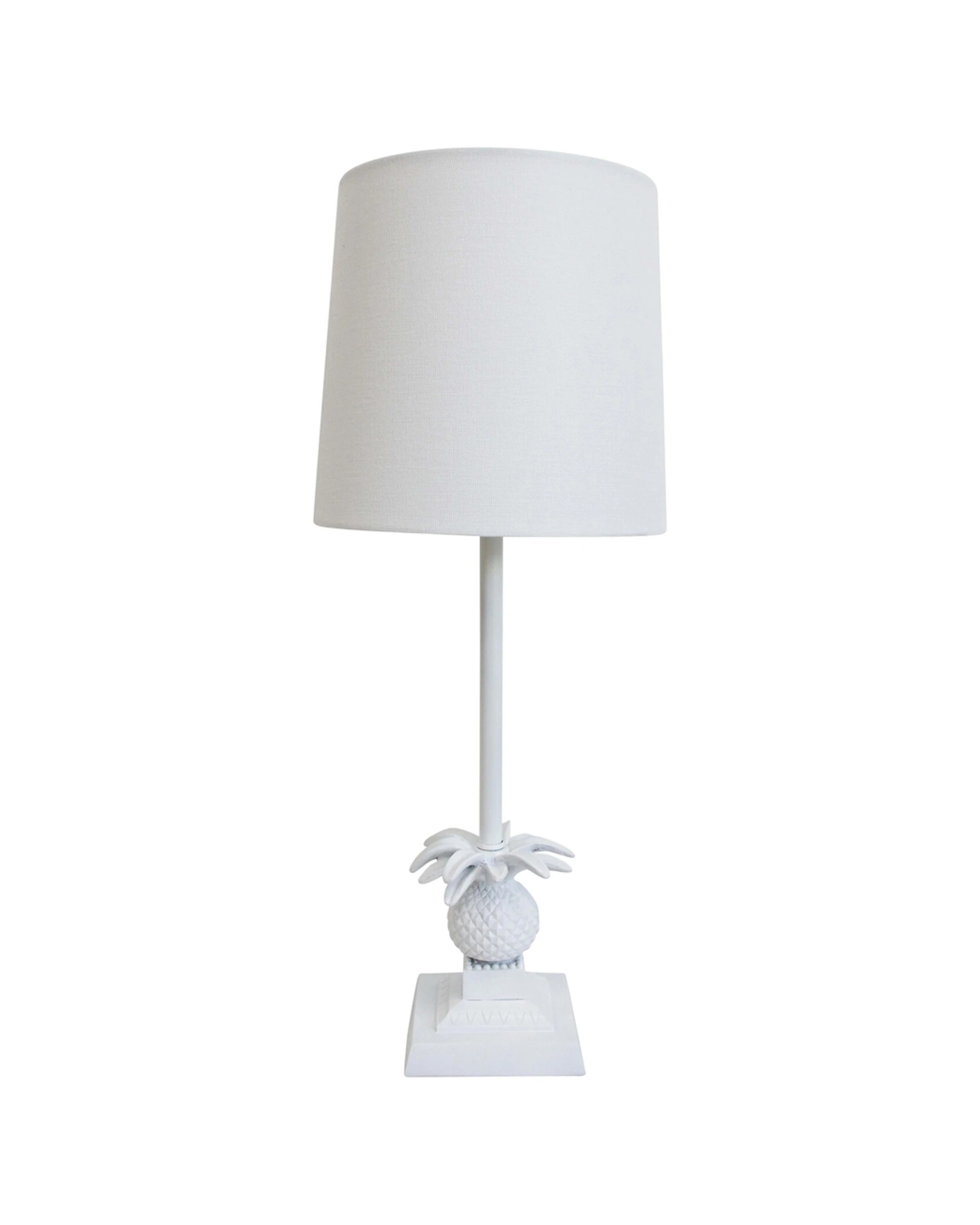 2 LVD Linen Polyresin Lamp Royale Home Room Decor Tabletop Light 56cm Durable - White, 2 of 2