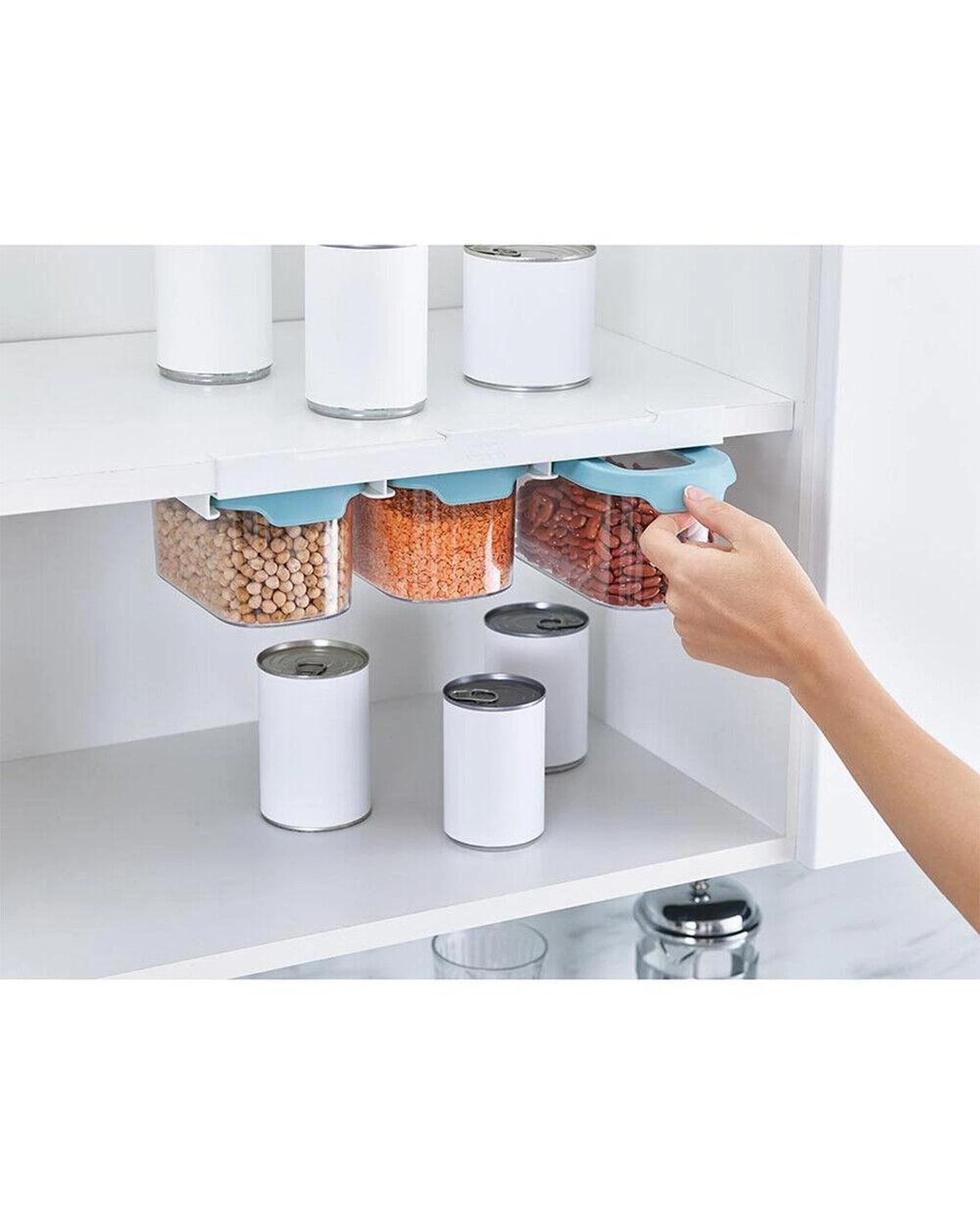 9 Joseph Joseph CupboardStore 3 x 900ml Food Storage Container Set Light Opal 81111, 9 of 10