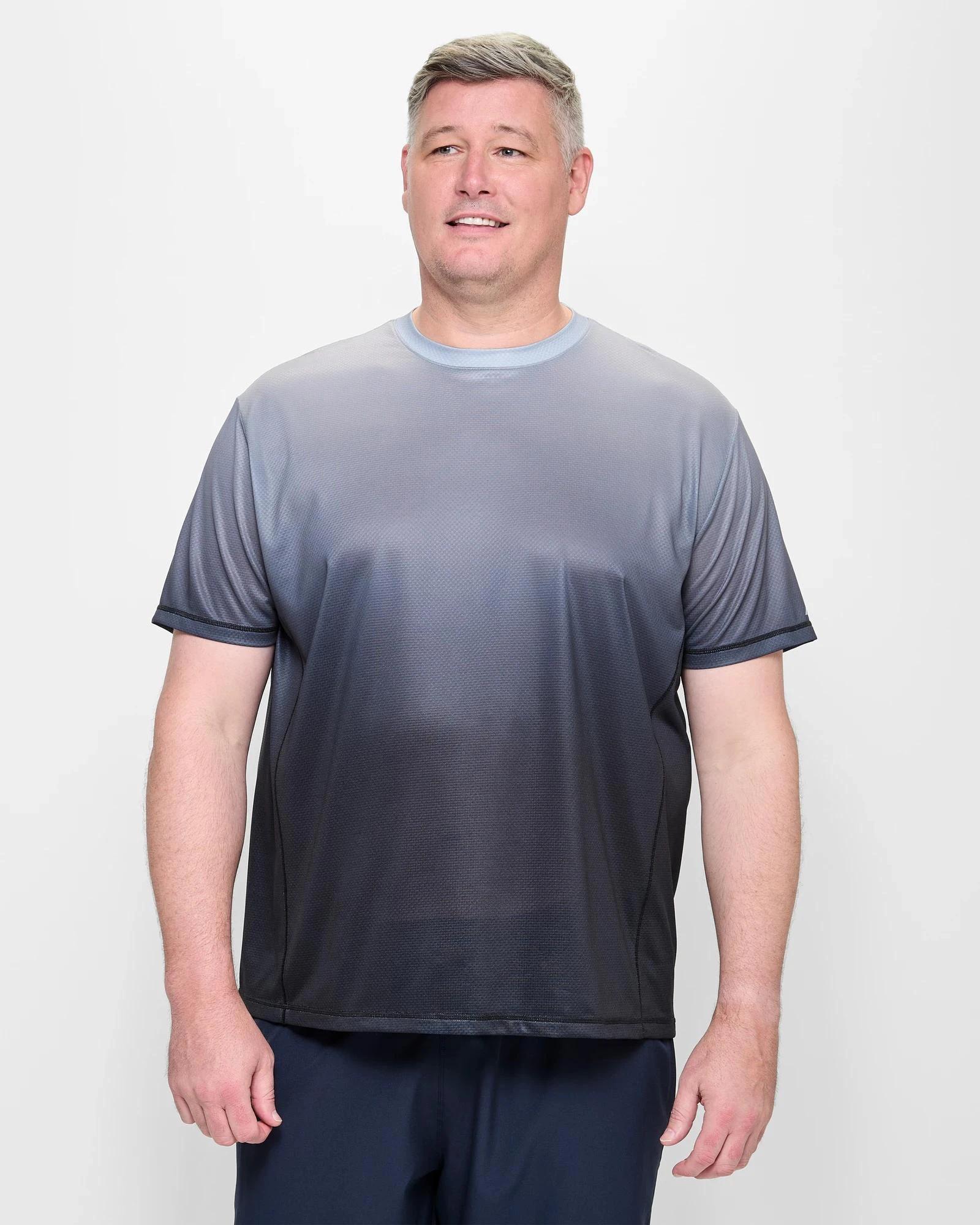 1 Target Plus Size Active Training T-Shirt GREY GRADIENT, 1 of 5