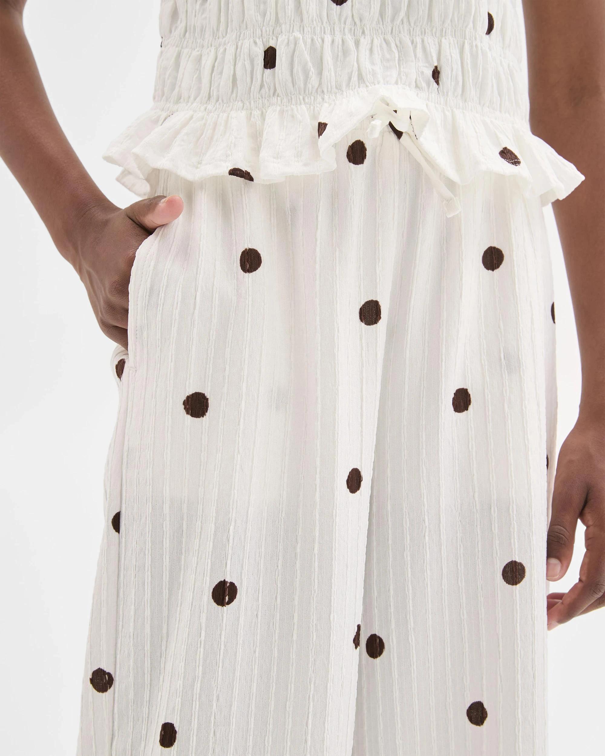 5 Target Kids Wide Leg Textured Pants SPOT WHITE, 5 of 7