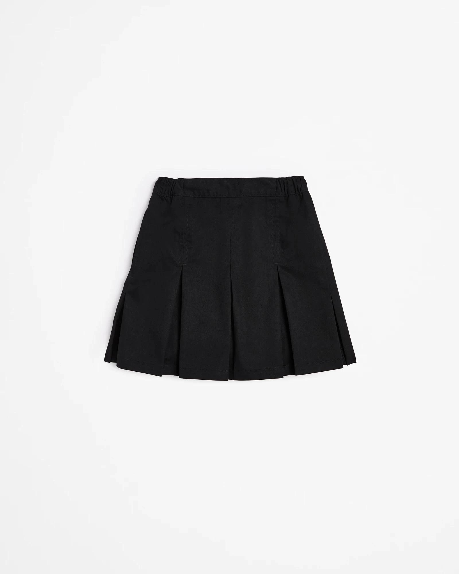 1 Target Kids Australian Cotton Blend School 2 Pack Drill Skort BLACK, 1 of 3