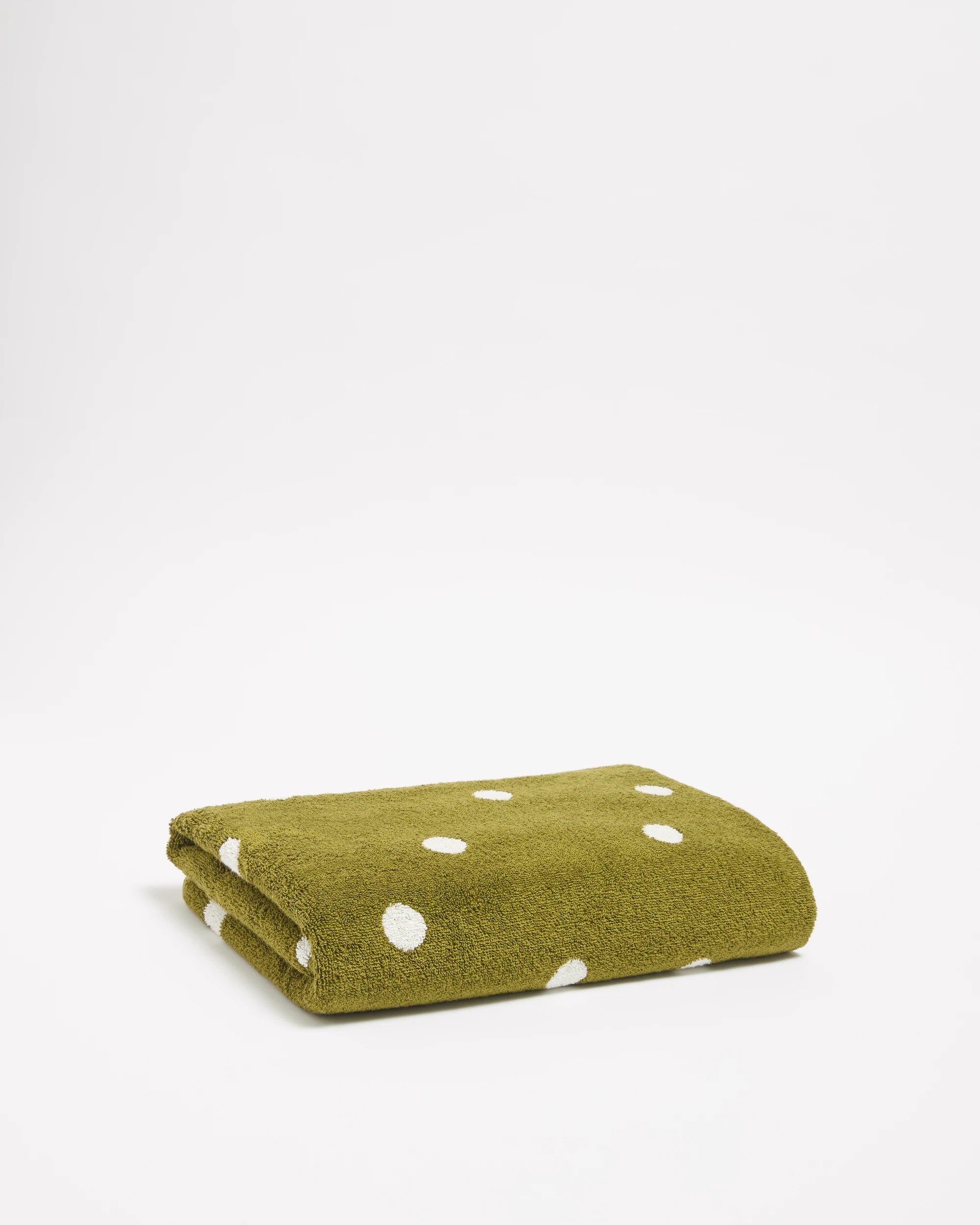 1 Target Senna Australian Cotton Polka Dot Bath Towel - Avocado - Green, 1 of 3