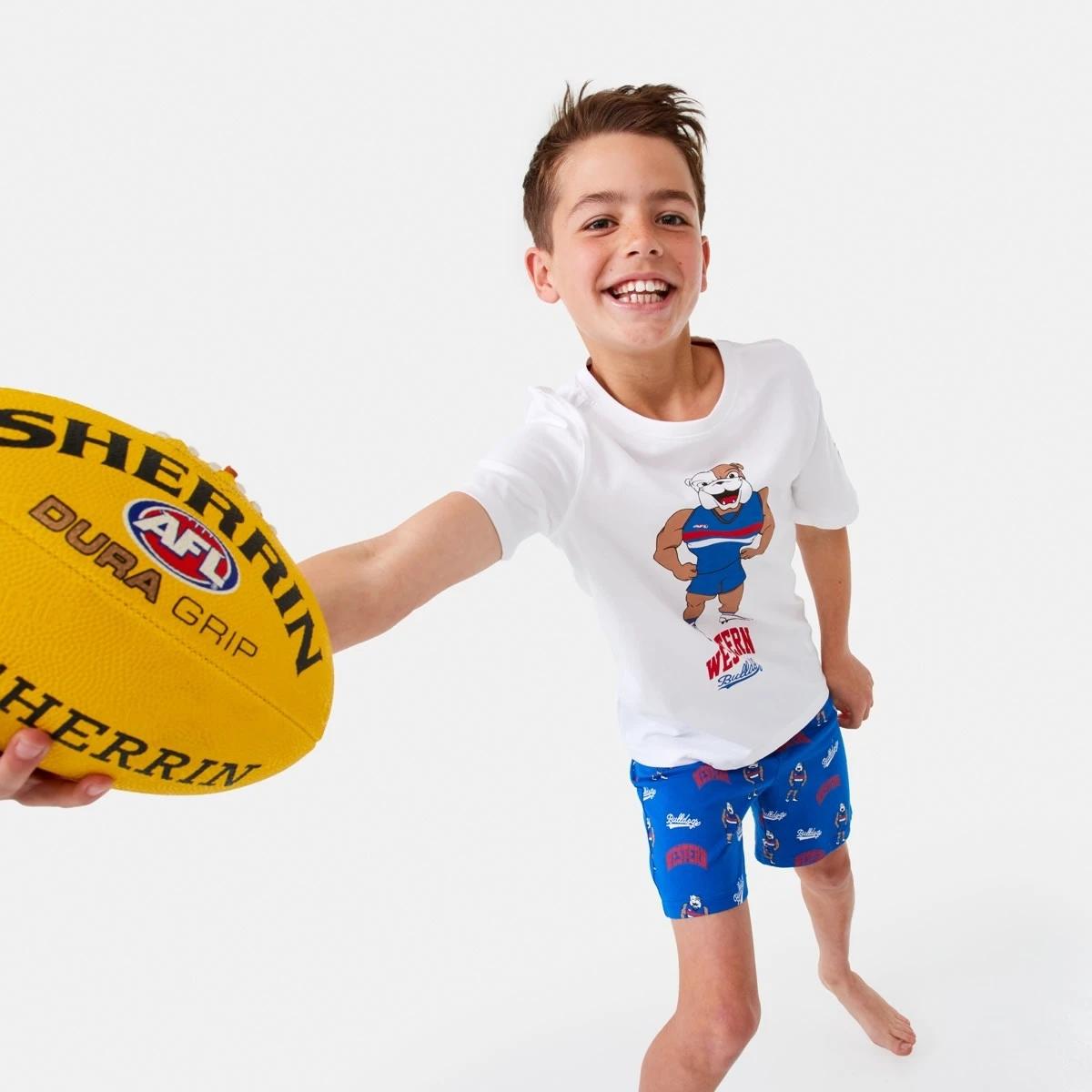 3 Active Kids AFL Pyjama Set Bulldogs, 3 of 10
