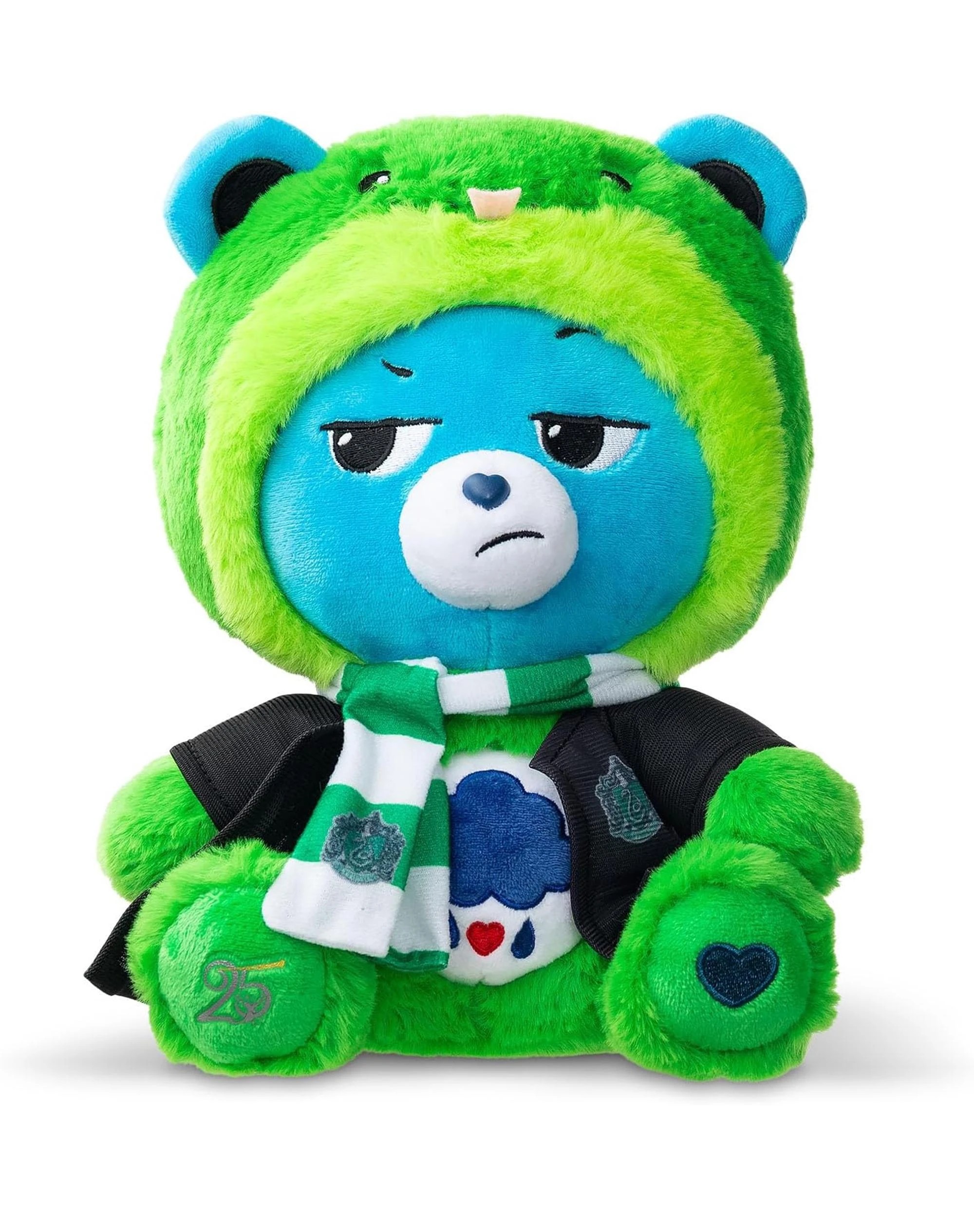 2 Care Bears X Harry Potter Grumpy Slytherin Hoodie 12 inch Plush, 2 of 5