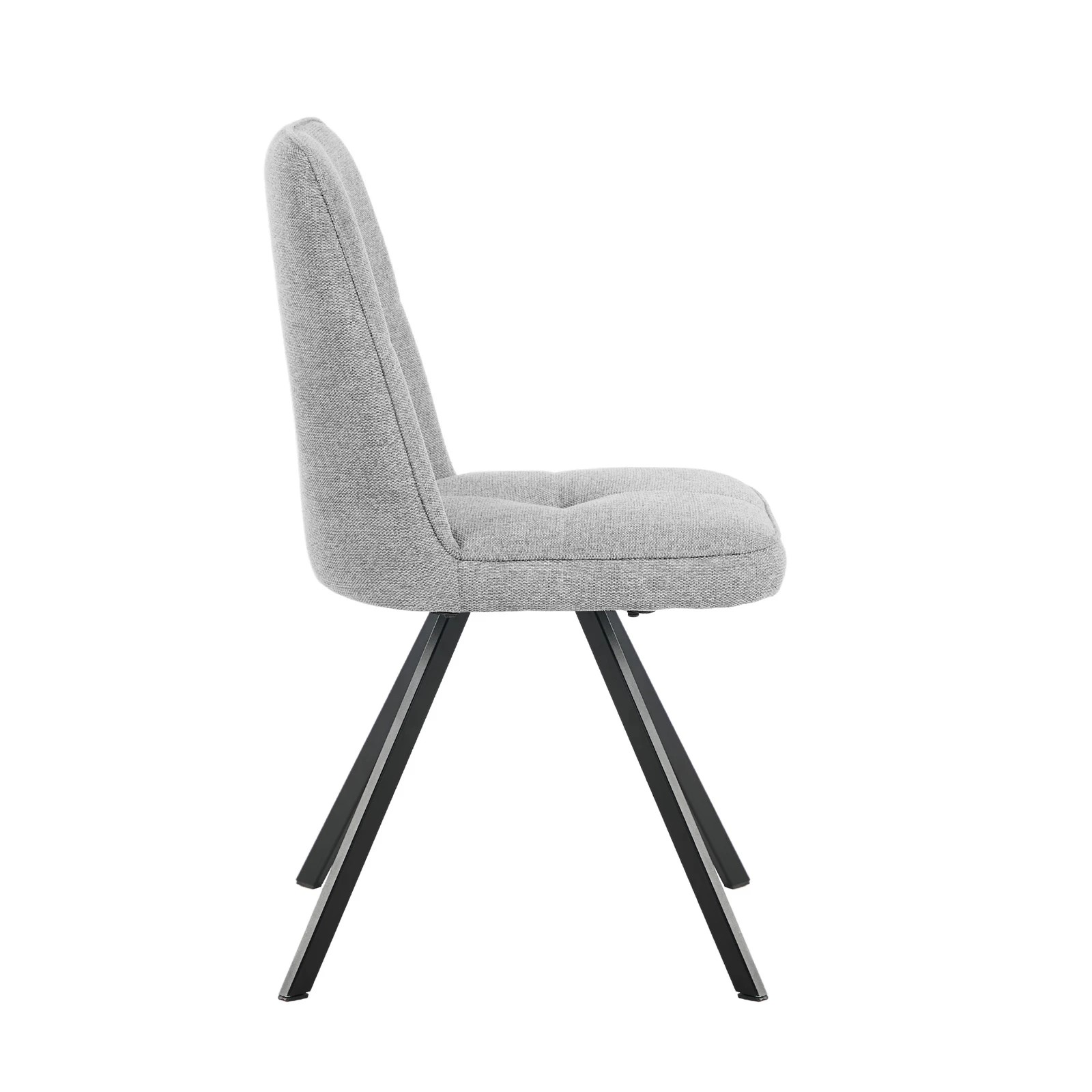 7 Oikiture 2x Dining Chair Kitchen Seat Linen Fabric Accent Chair - Grey, 7 of 9