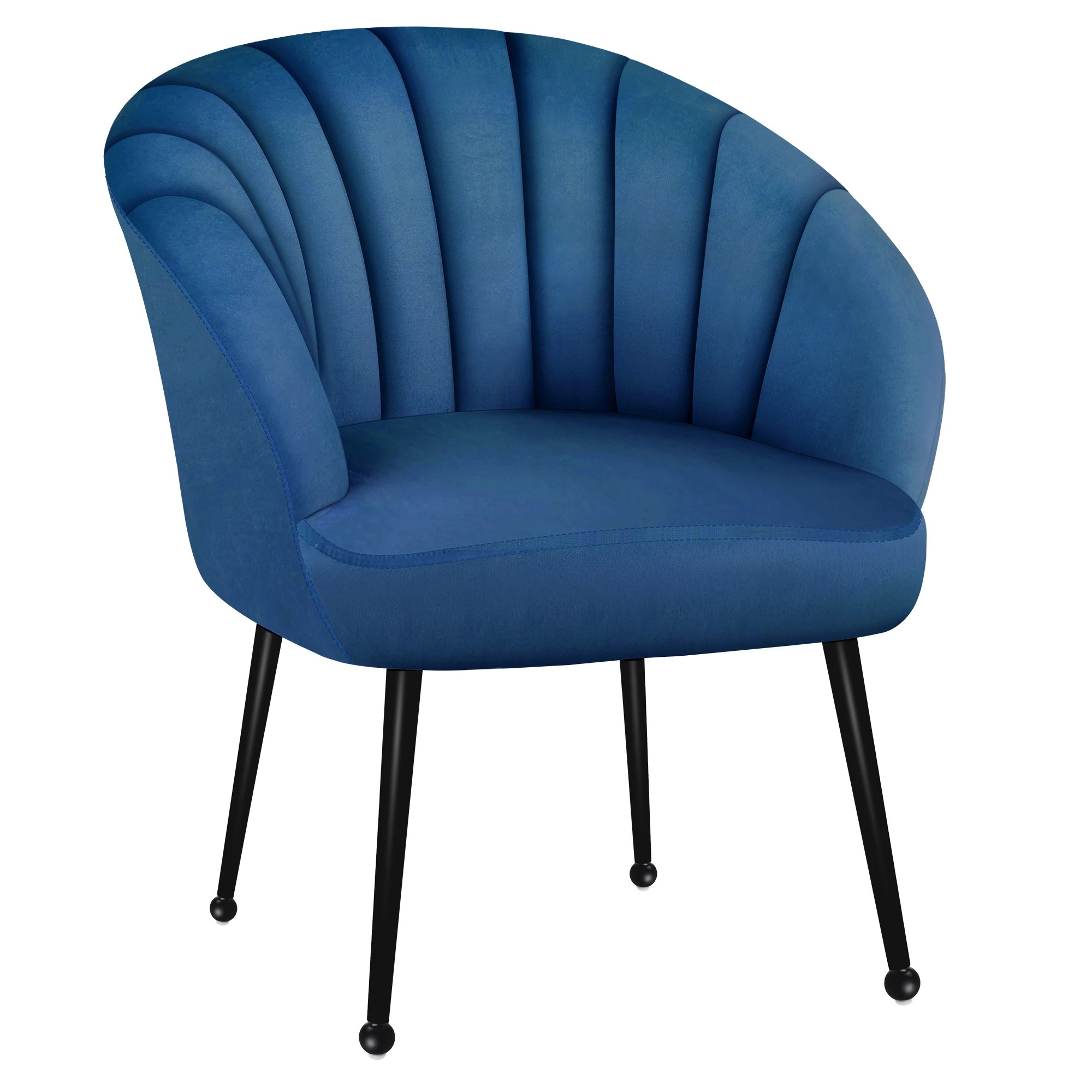 1 Alfordson Armchair Lounge Chair Accent Tub Chair Sofa Couch Velvet - Blue, 1 of 9