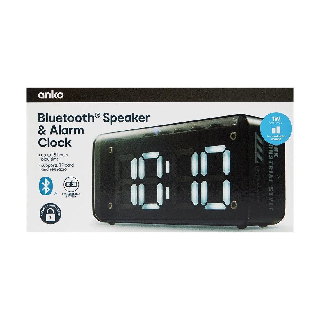 10 Clock Radio Bluetooth Speaker - Black, 10 of 10
