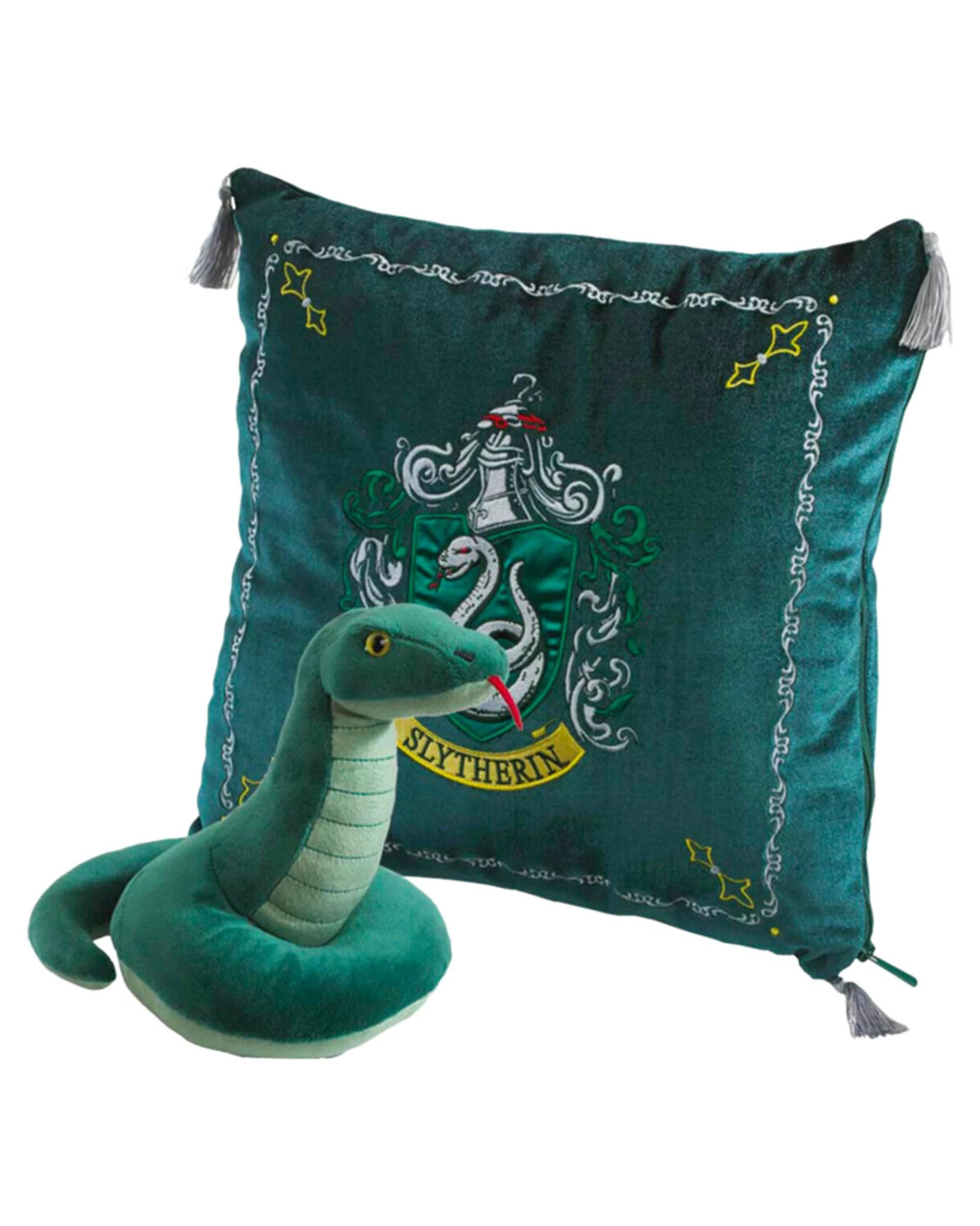 1 Harry Potter Slytherin House Crest and Mascot 13 inch Plush, 1 of 4