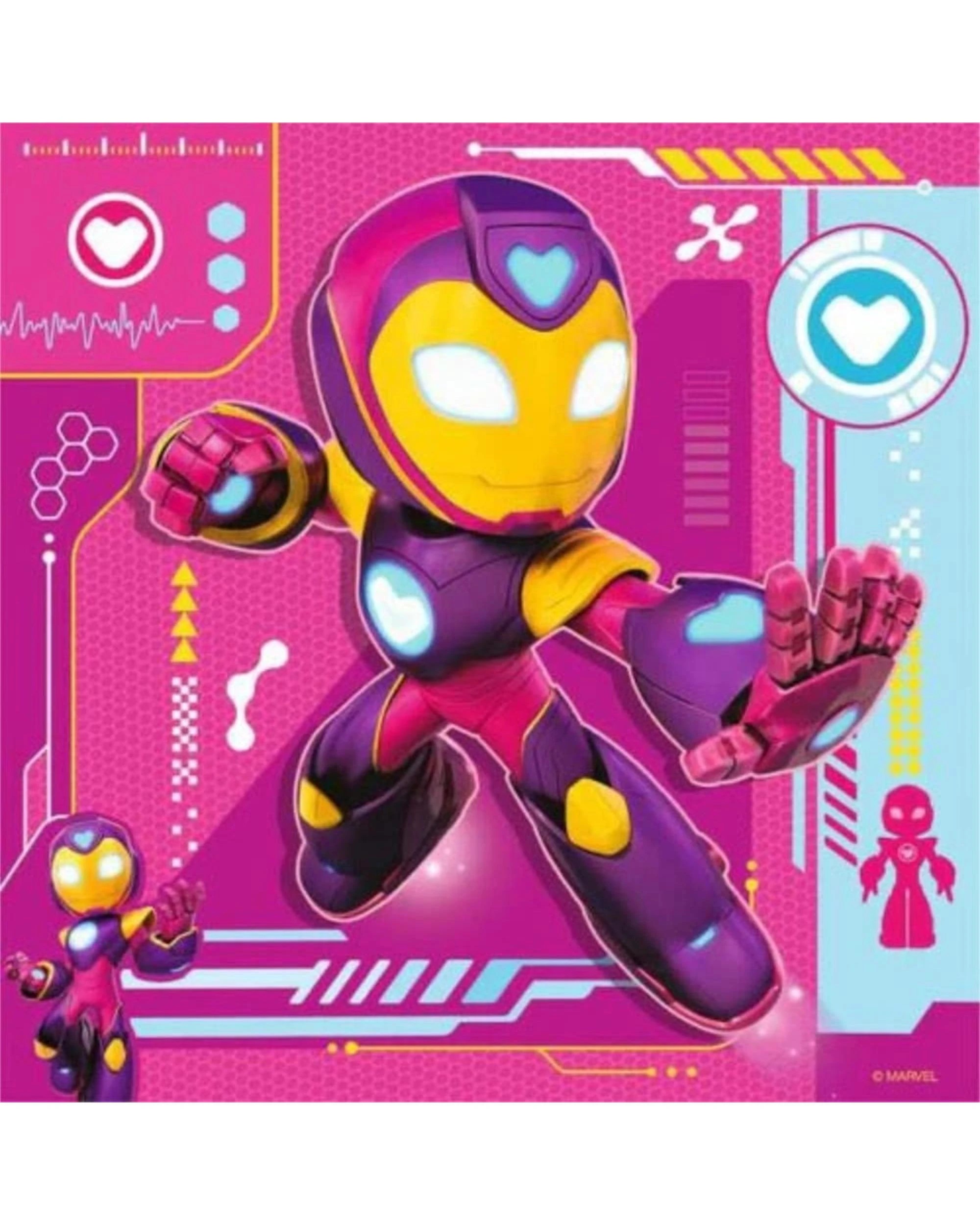 3 Ravensburger Marvel Iron Man and His Awesome Friends 3 x 49 Piece Puzzles, 3 of 4