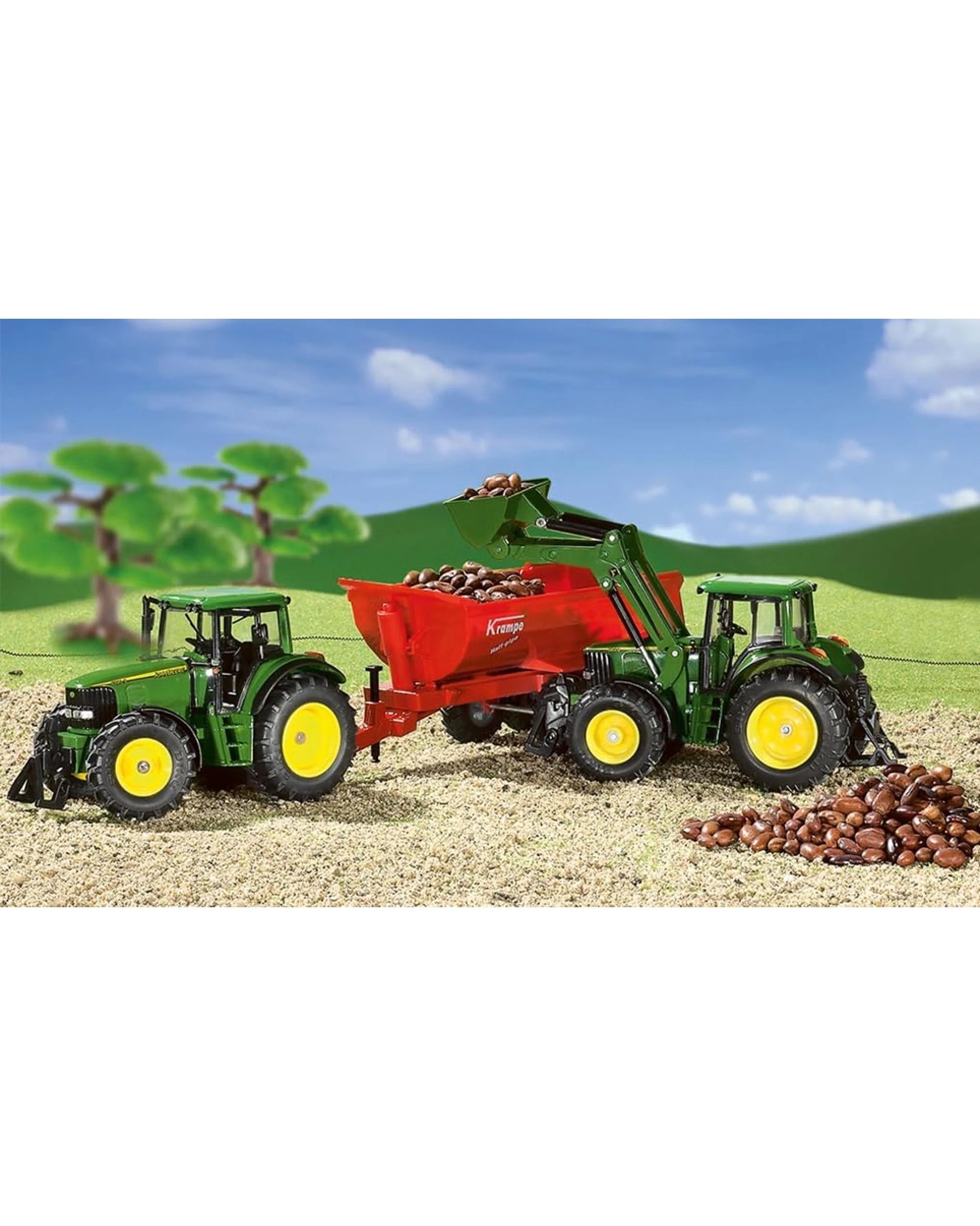 4 Siku Farmer John Deere with Front Loader 1:32 Scale, 4 of 5