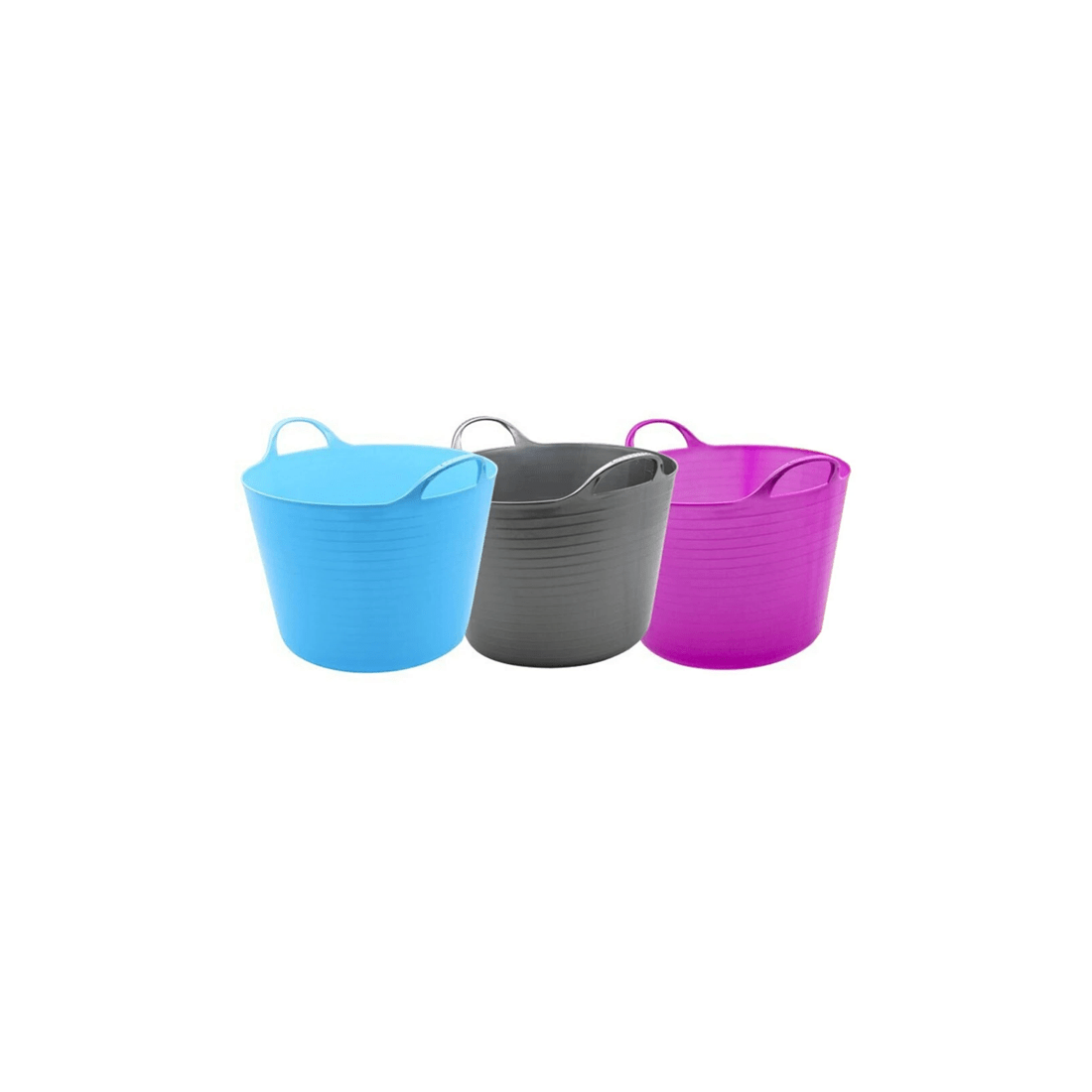 1 Boxsweden 3PK Boxsweden Flexible Tub 16L 8 Asstd - Plastic Buckets With Handles
 - multi, 1 of 6