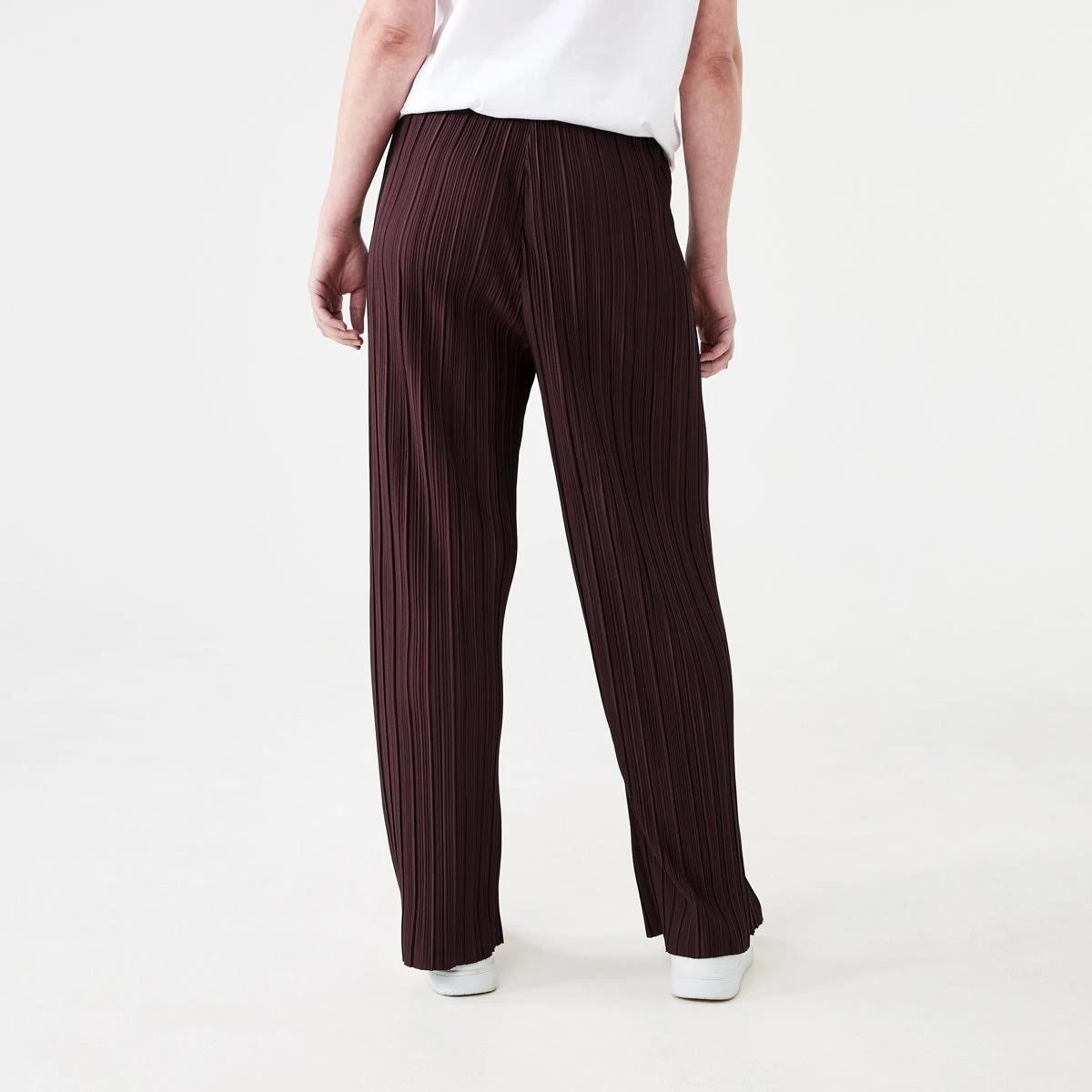 3 Plisse Pants WARM MULBERRY, 3 of 4