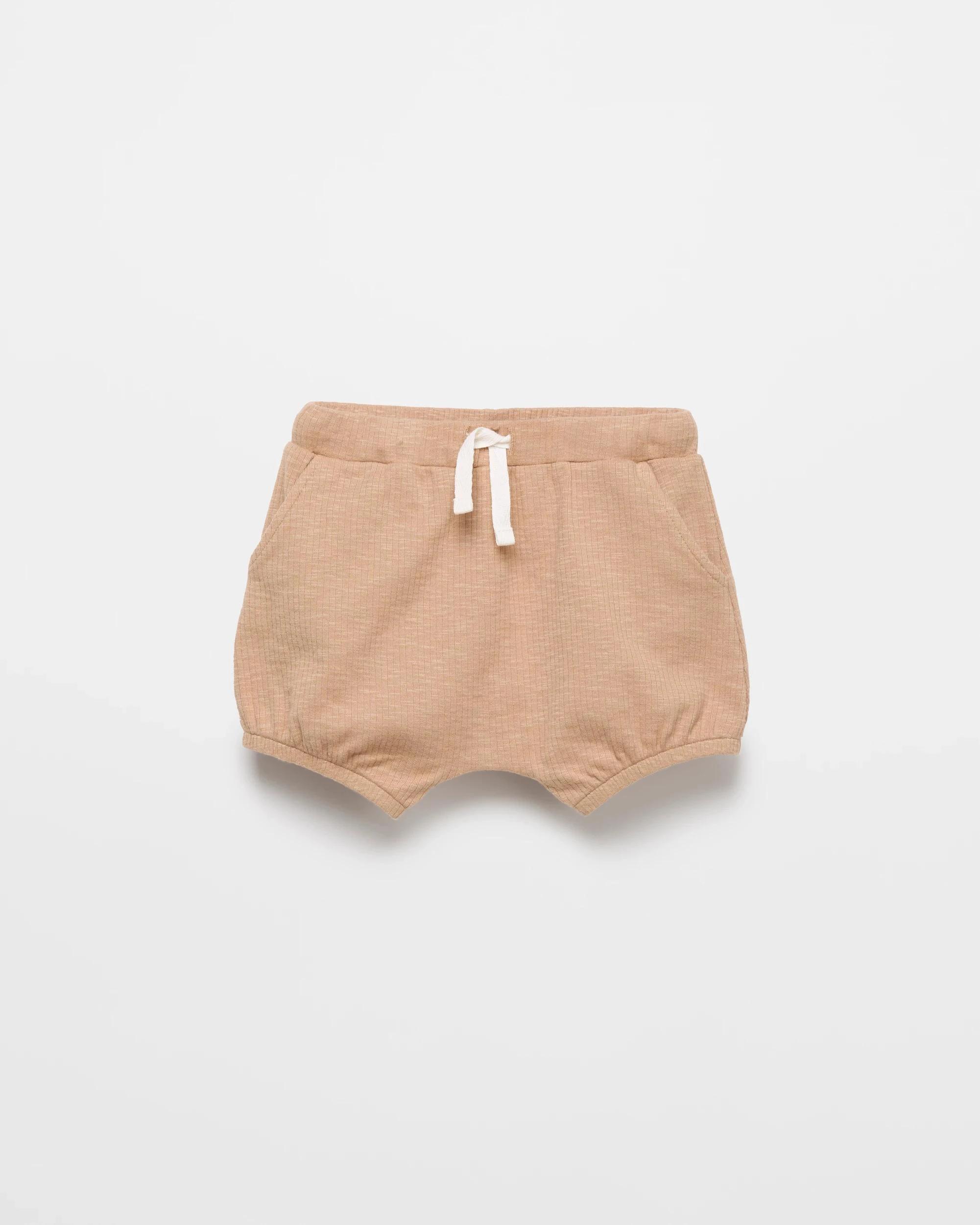 1 Target Baby Rib Jersey Shorts LIGHT TAUPE, 1 of 2