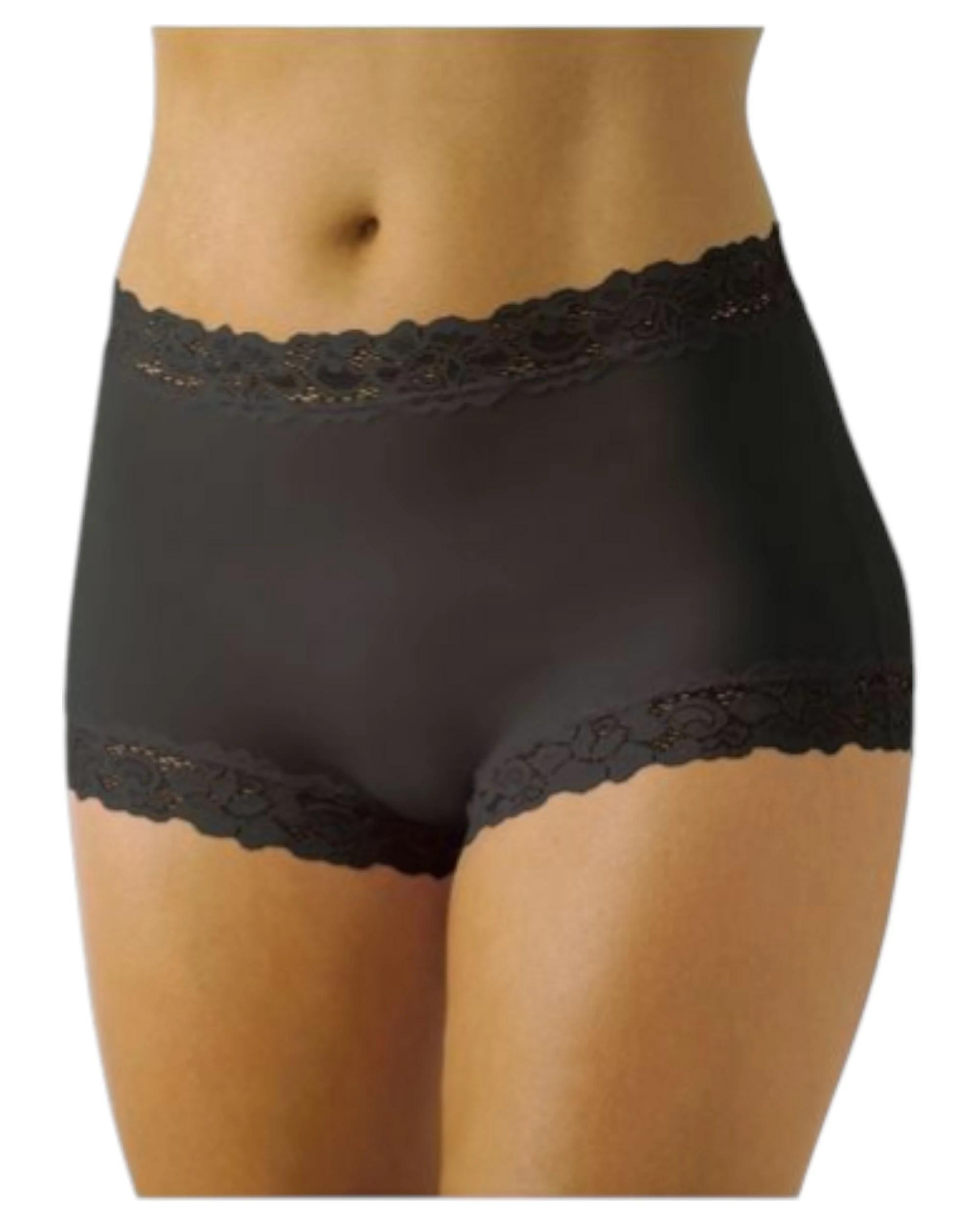 1 Jockey Womens Parisienne Full Brief Underwear Plus Size BLACK, 1 of 1