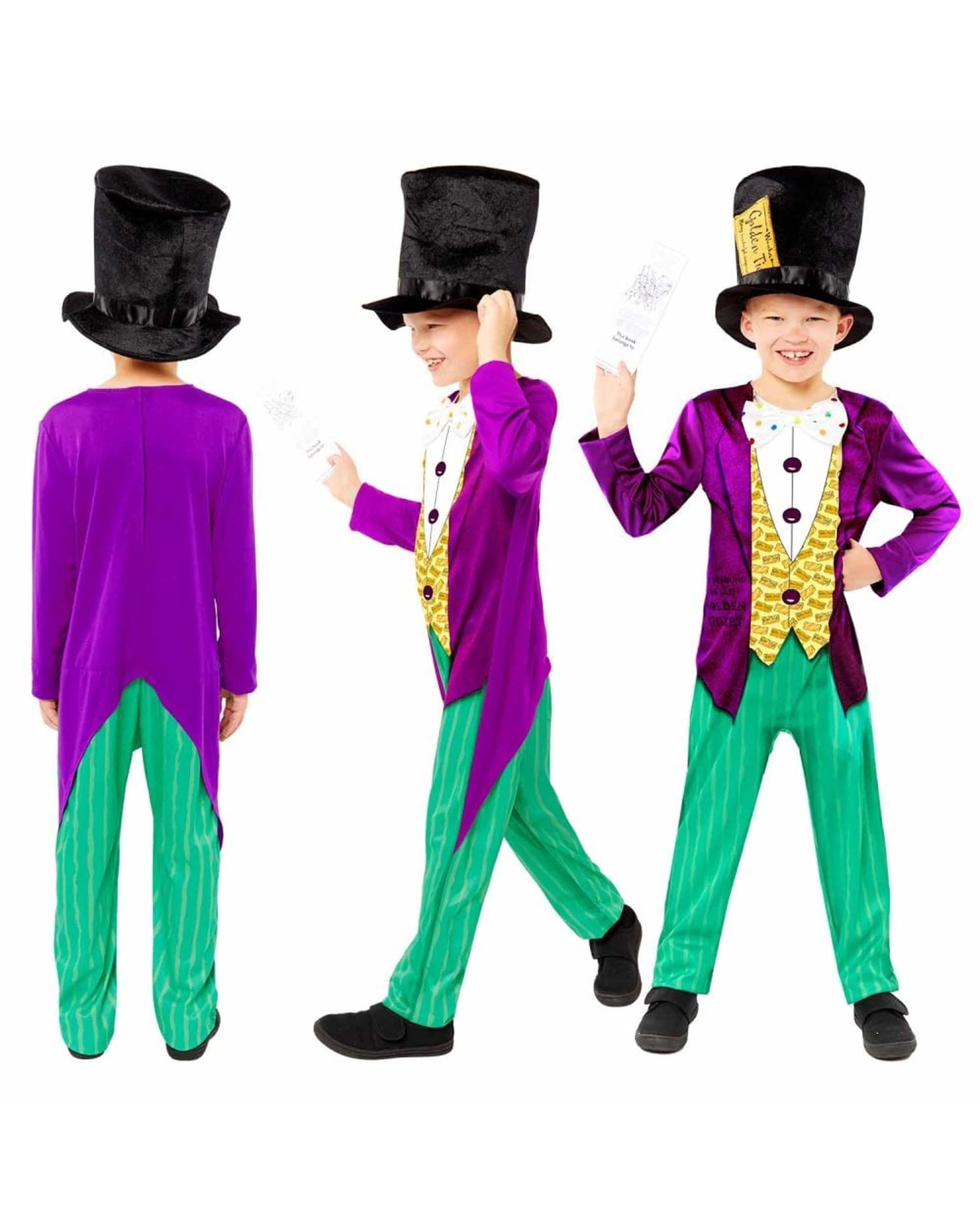 2 Willy Wonka Sustainable Costume Size 3-4 Years, 2 of 3