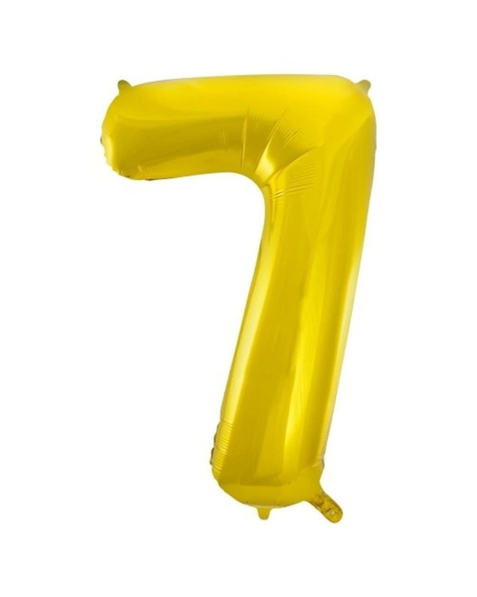 1 Alpen Decrotex Foil Balloon Number 7 Party Decoration 34 Inches - Gold, 1 of 1