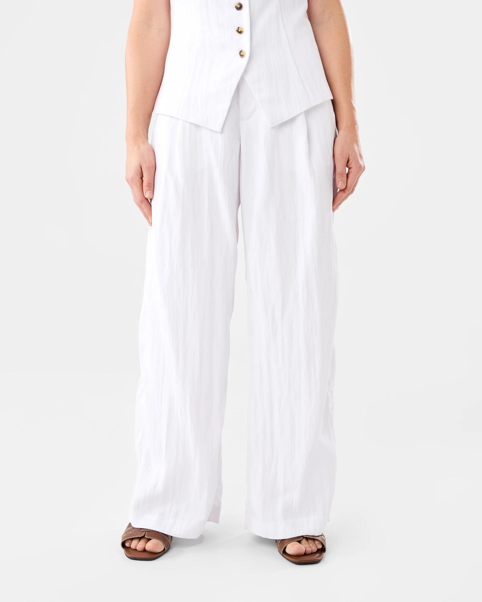 1 Soft Tailored Pants White, 1 of 6