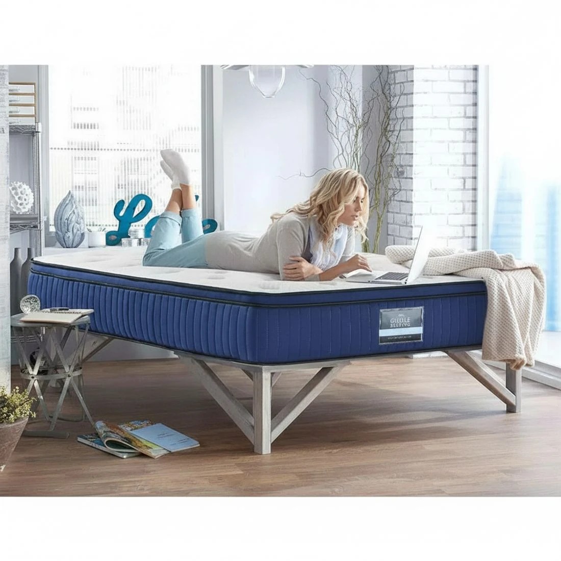 4 Giselle Bedding 34cm Mattress Cool Gel Memory Foam 7 Zone Double - Double Bed - Multi, 4 of 8