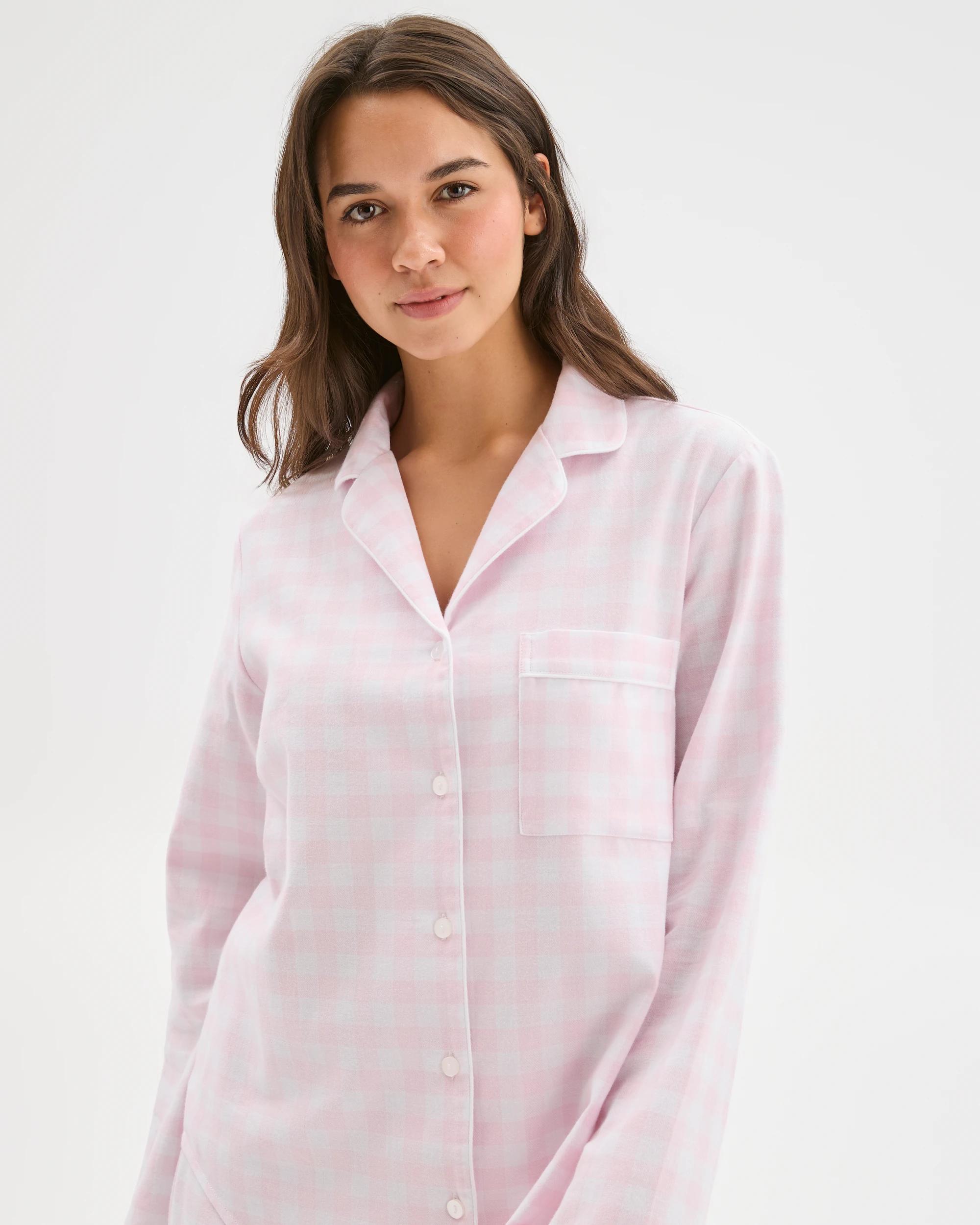 3 Target Woman Australian Cotton Flannelette Pyjama Set GINGHAM PINK, 3 of 6